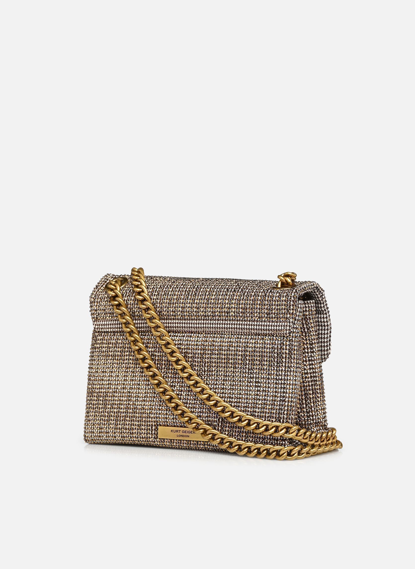 Tassen FABRIC MINI KENSINGTON V dames beige Kurt Geiger Tassen FABRIC MINI KENSINGTON V dames beige BEIGE