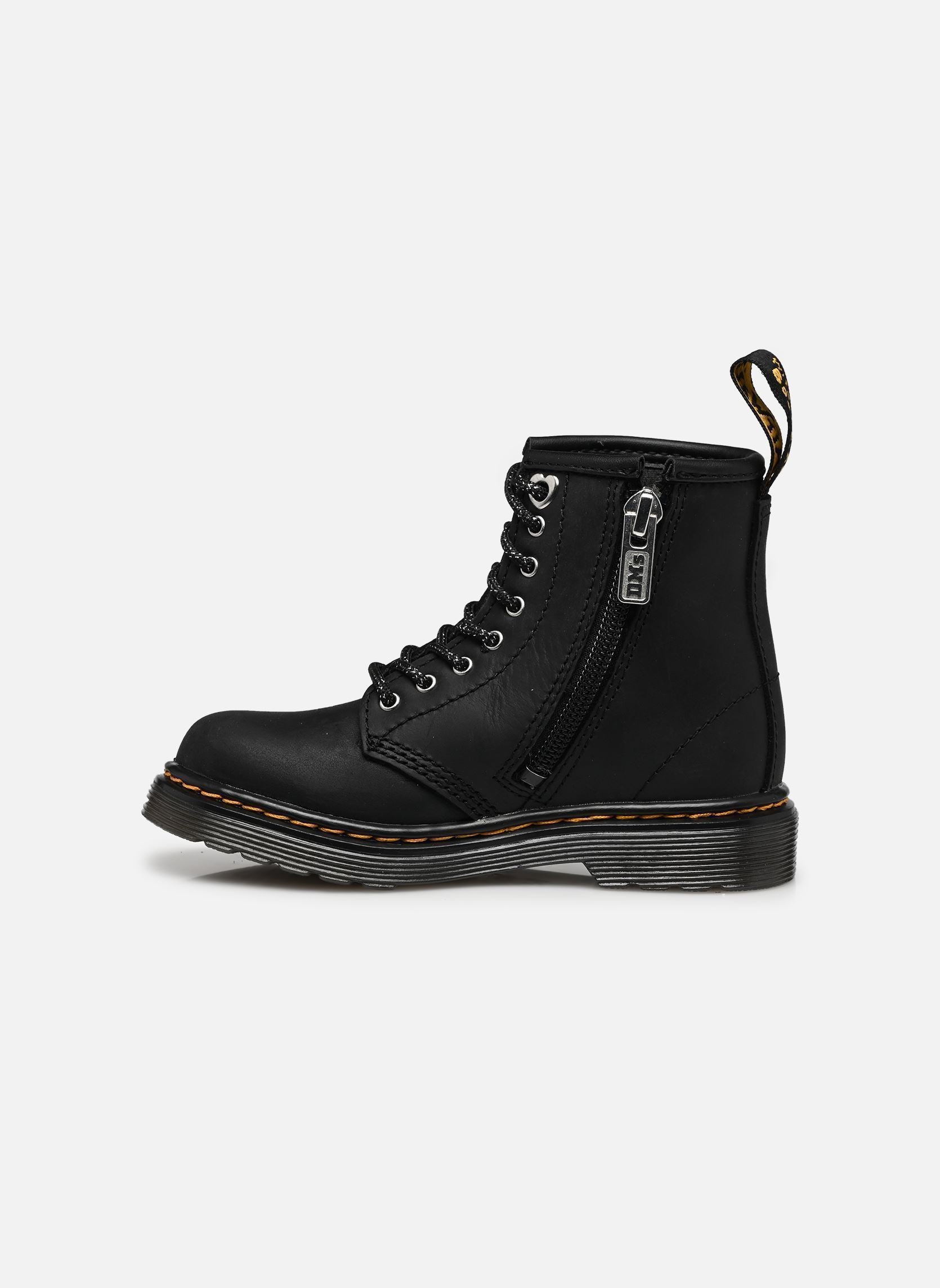 Enkellaarzen en laarzen 1460 Hs T meisjes zwart Dr. Martens Enkellaarzen en laarzen 1460 Hs T meisjes zwart BLACK WYOMING