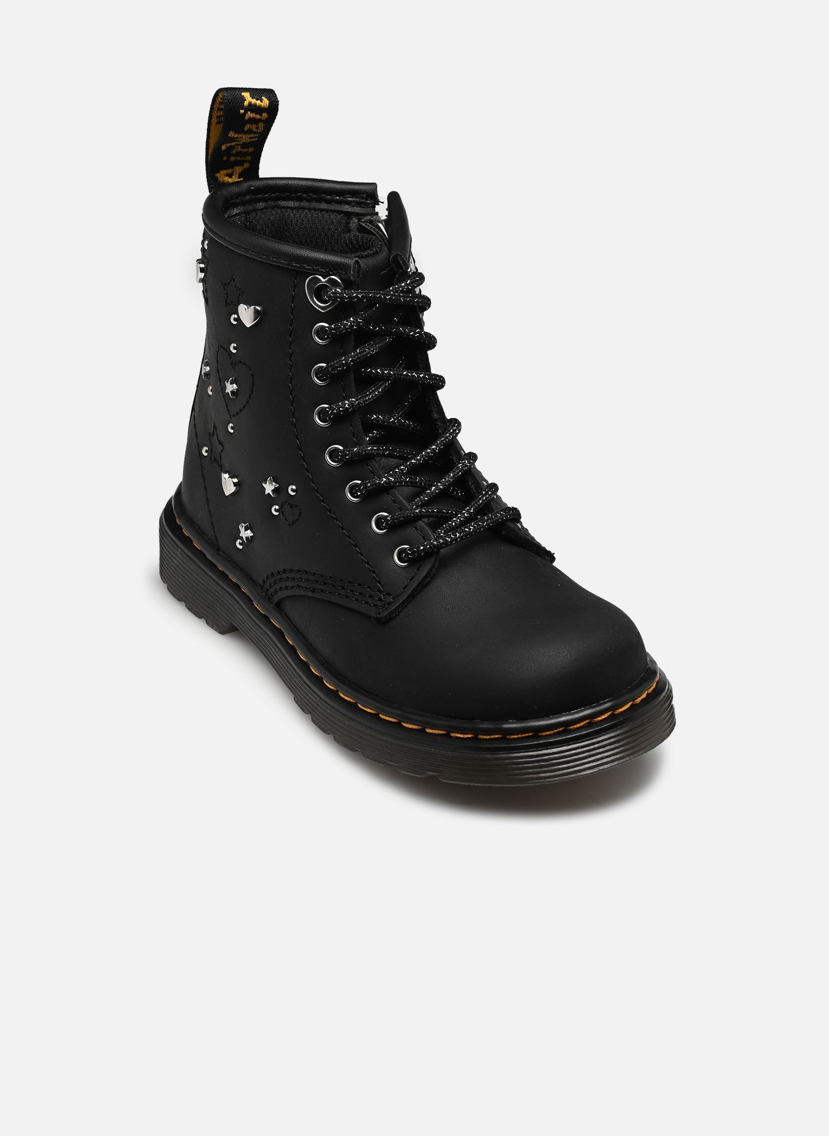 Enkellaarzen en laarzen 1460 Hs T meisjes zwart Dr. Martens Enkellaarzen en laarzen 1460 Hs T meisjes zwart BLACK WYOMING