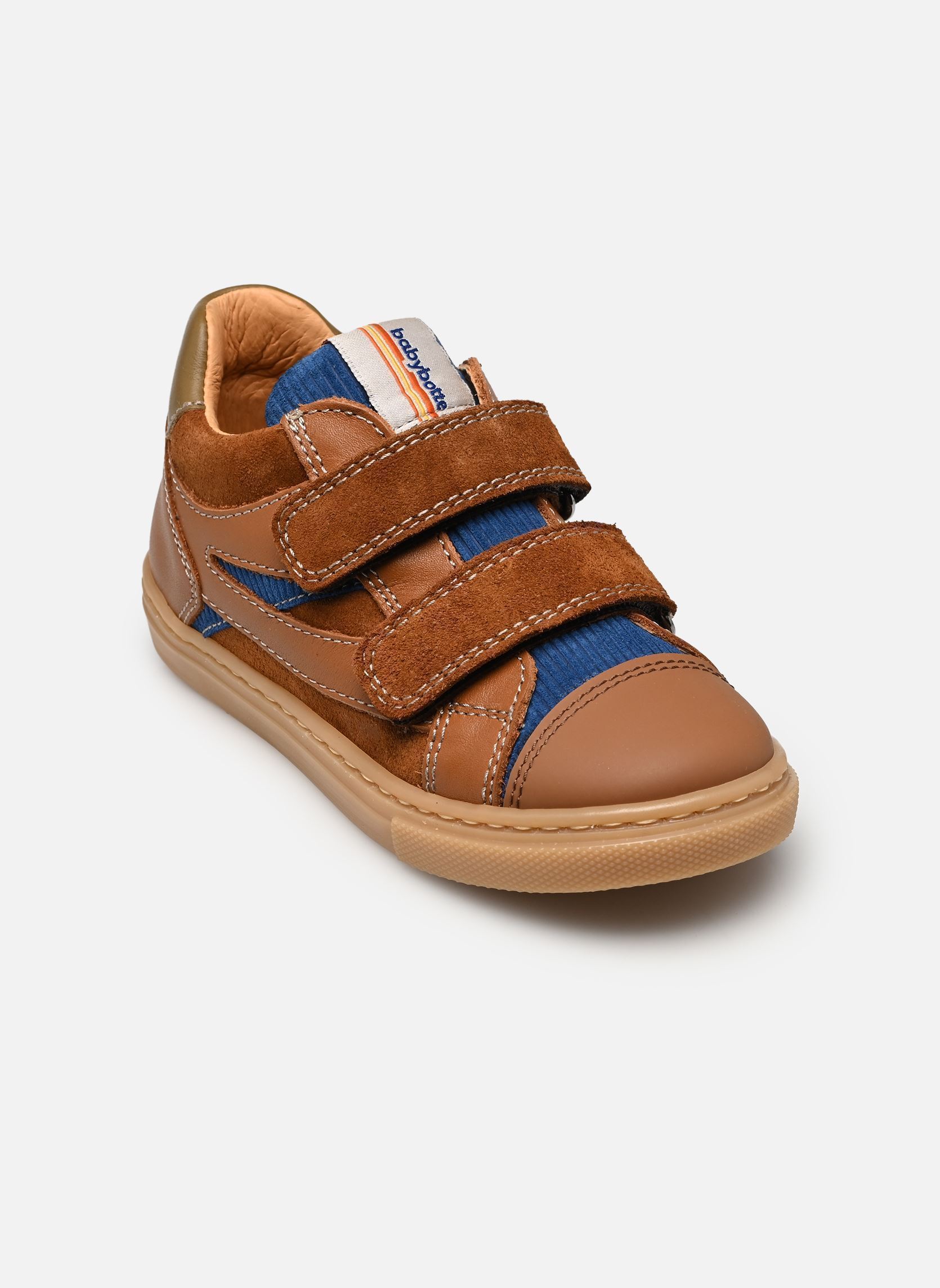 Sneakers Arezzo Velcro jongens bruin Babybotte Sneakers Arezzo Velcro jongens bruin COGNAC