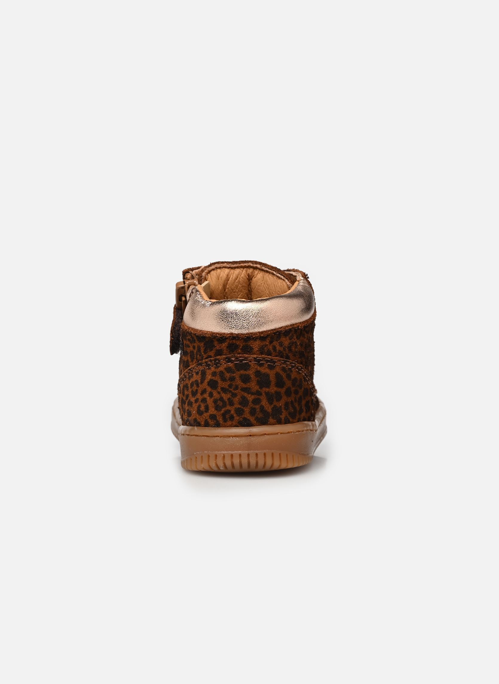 Baskets hautes Ficus fille marron Babybotte Baskets hautes Ficus fille marron LEOPARD