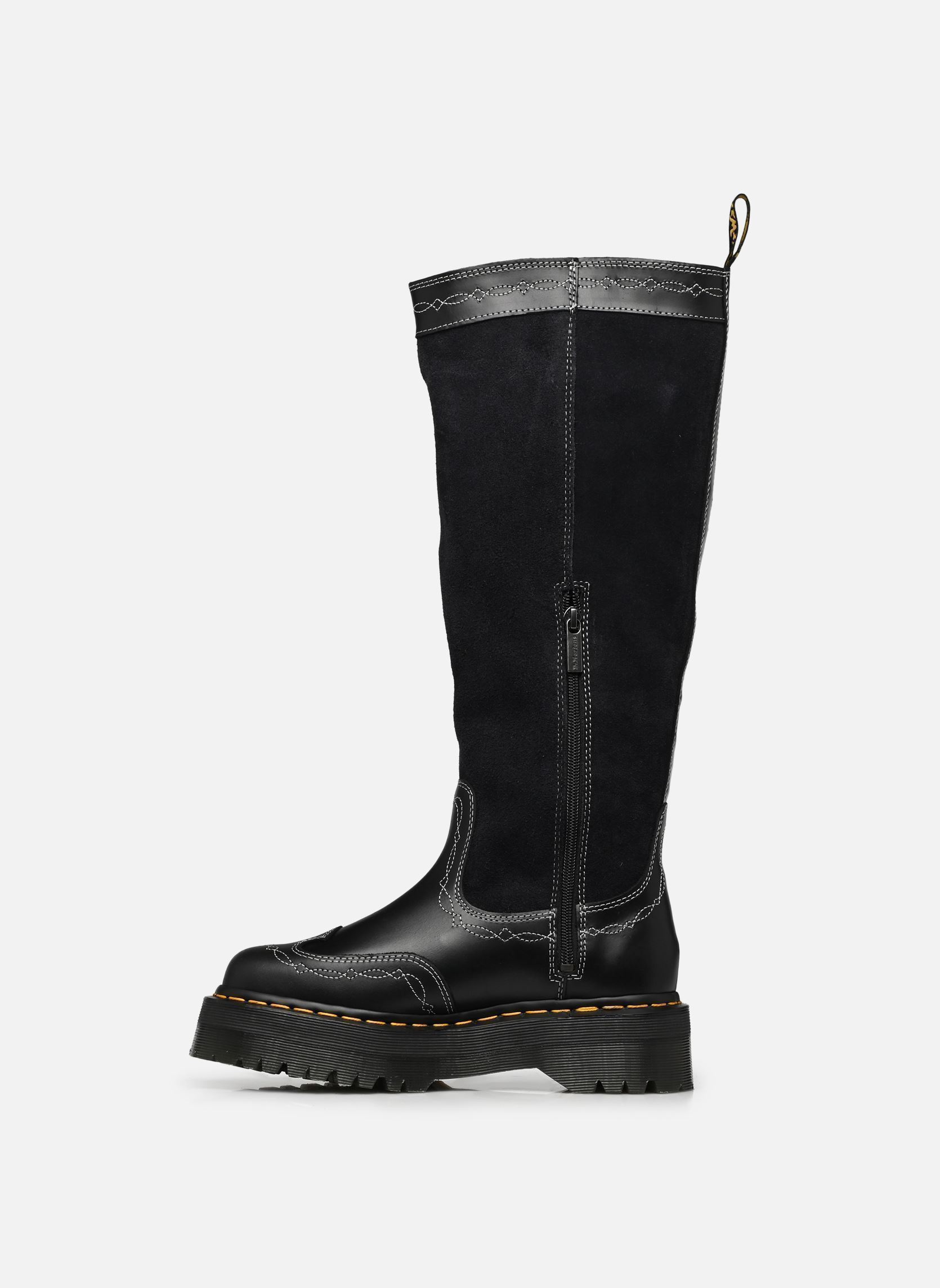 Laarzen Quad Hi Dr dames zwart Dr. Martens Laarzen Quad Hi Dr dames zwart BLACK CLASSIC PULL UP + BRONX