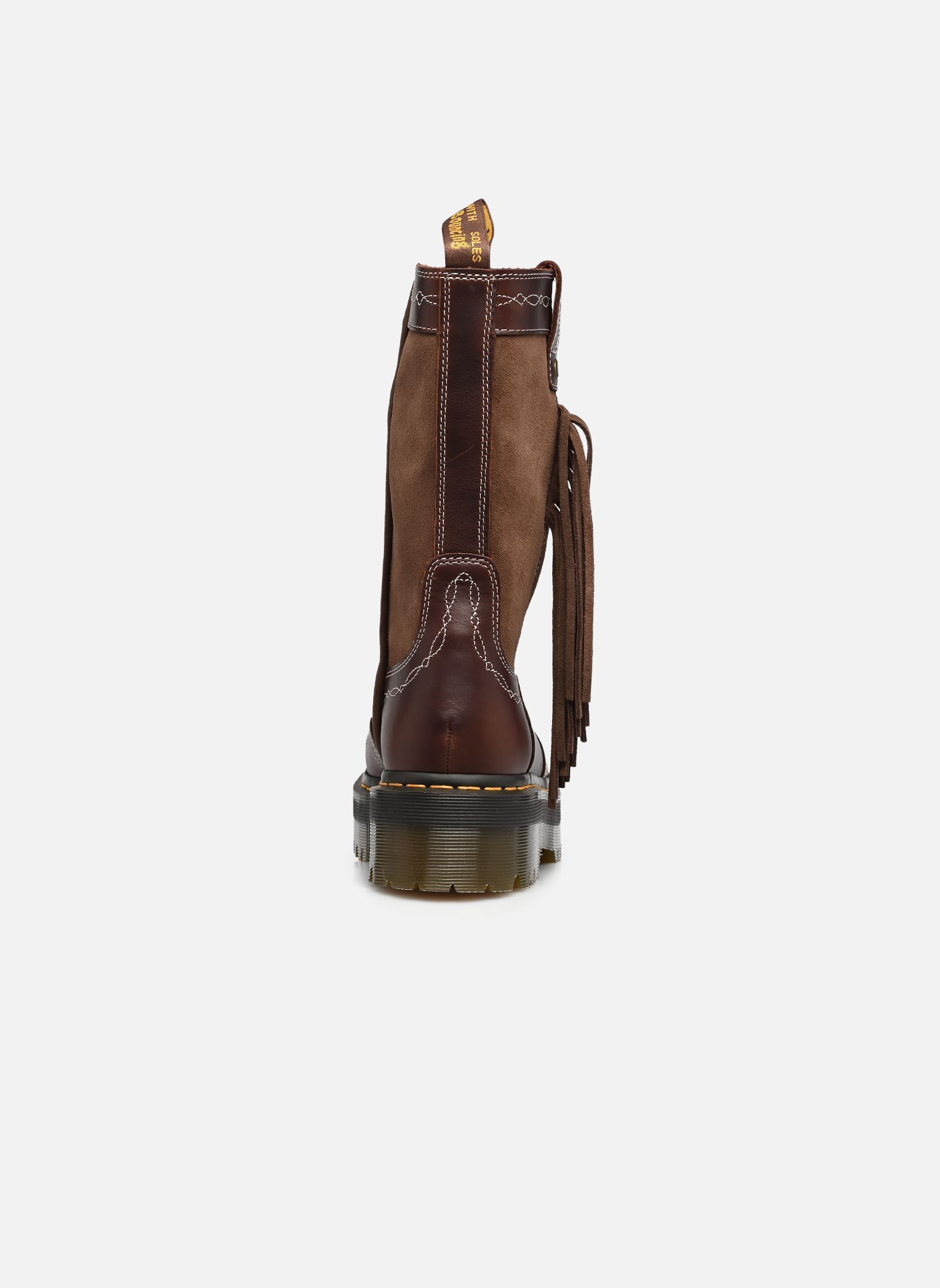 Laarzen Quad Mid Dr dames bruin Dr. Martens Laarzen Quad Mid Dr dames bruin DARK BROWN CLASSIC PULL UP + B