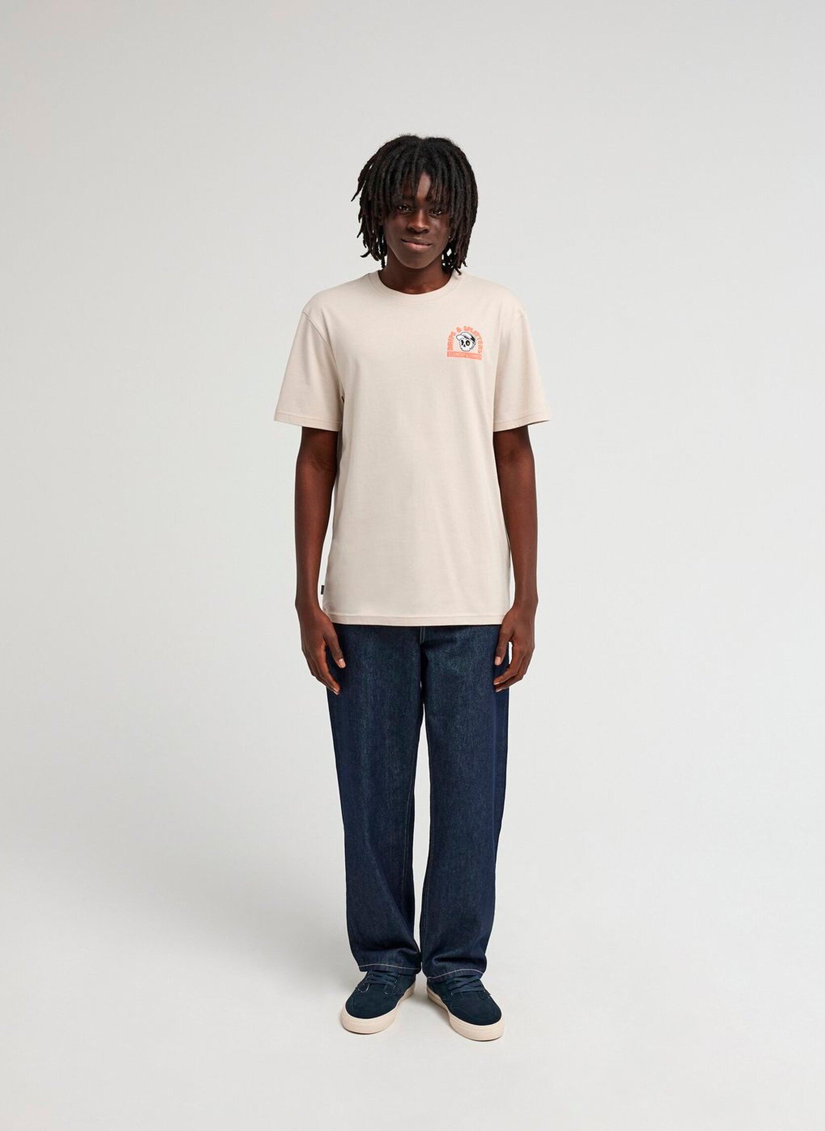 Tee-shirts Drips SS homme beige Element Tee-shirts Drips SS homme beige OAT MILK