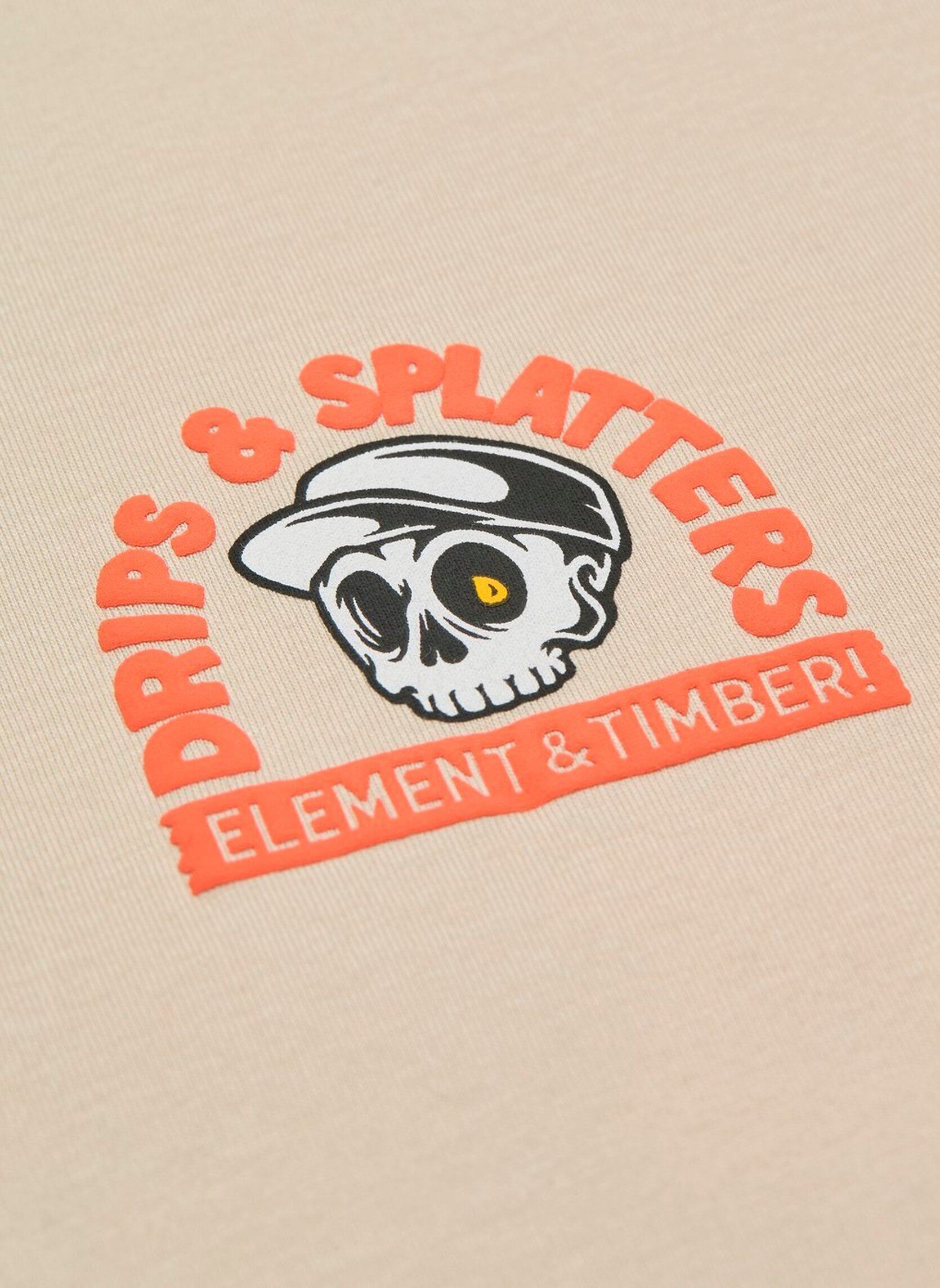 Tee-shirts Drips SS homme beige Element Tee-shirts Drips SS homme beige OAT MILK