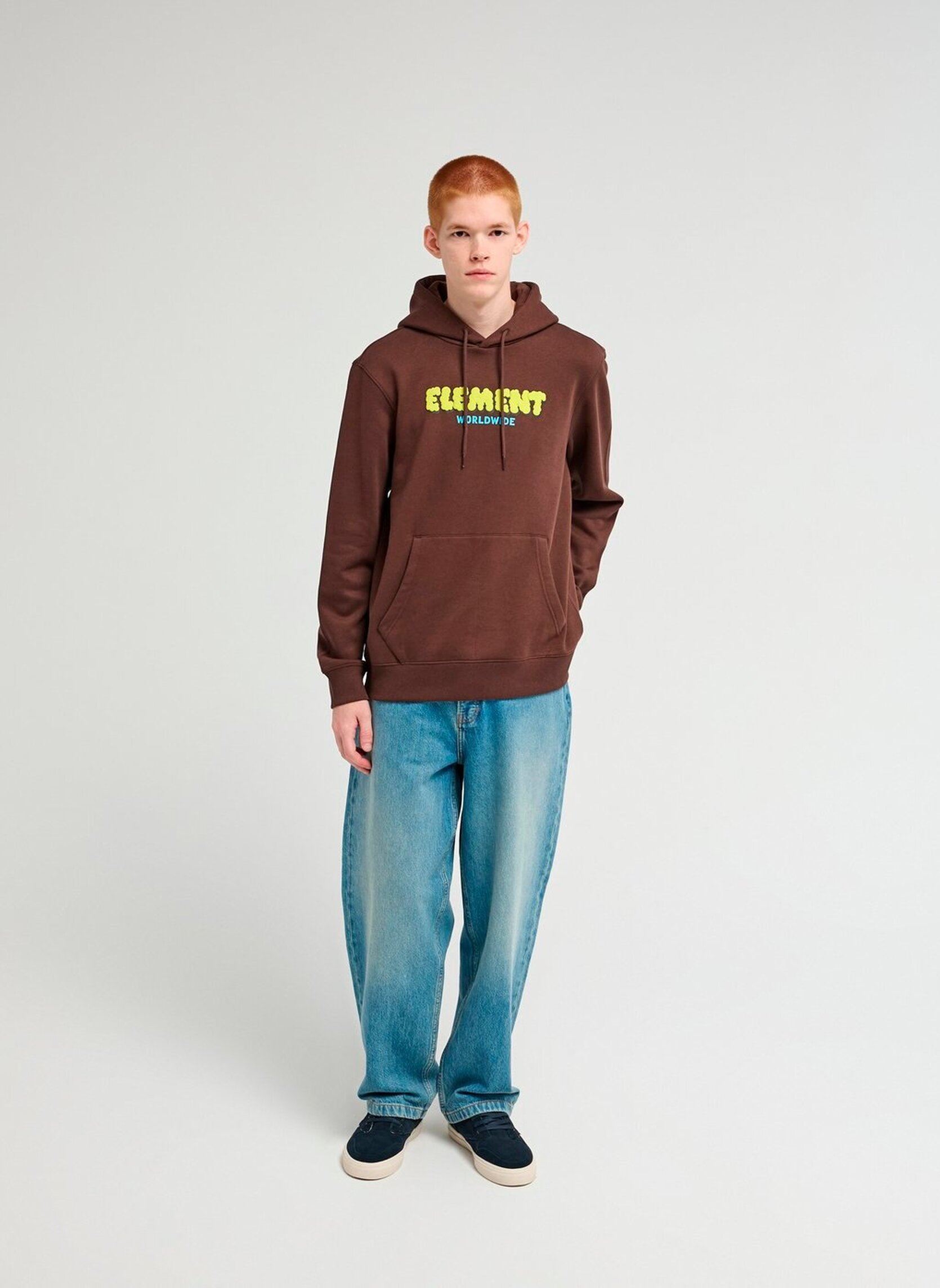 Sweats Fluff homme marron Element Sweats Fluff homme marron JAVA