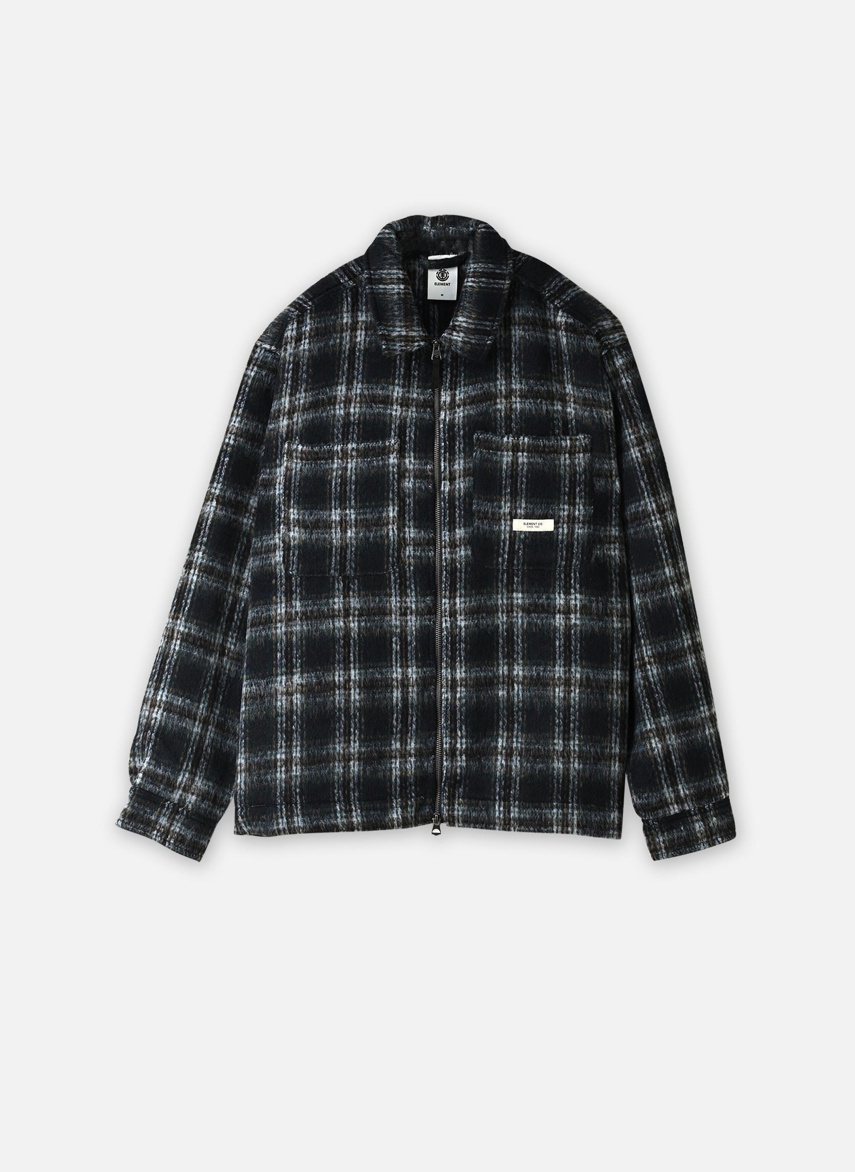 Vestes et manteaux Fuzzckszipsht homme bleu Element Vestes et manteaux Fuzzckszipsht homme bleu BRUSHED PLAID DARK SLATE