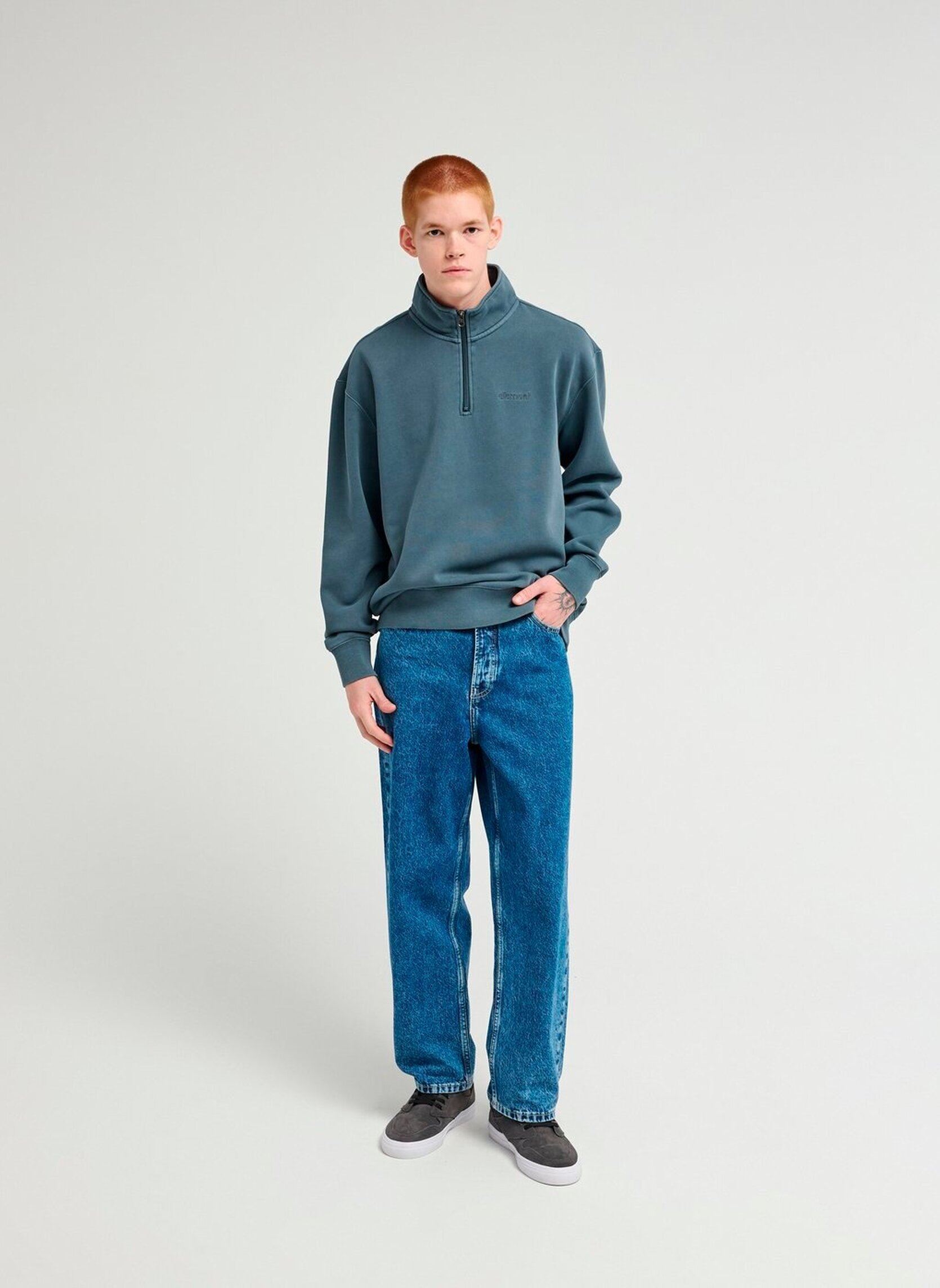 Sweats Lowcase Pigment homme bleu Element Sweats Lowcase Pigment homme bleu DARK SLATE