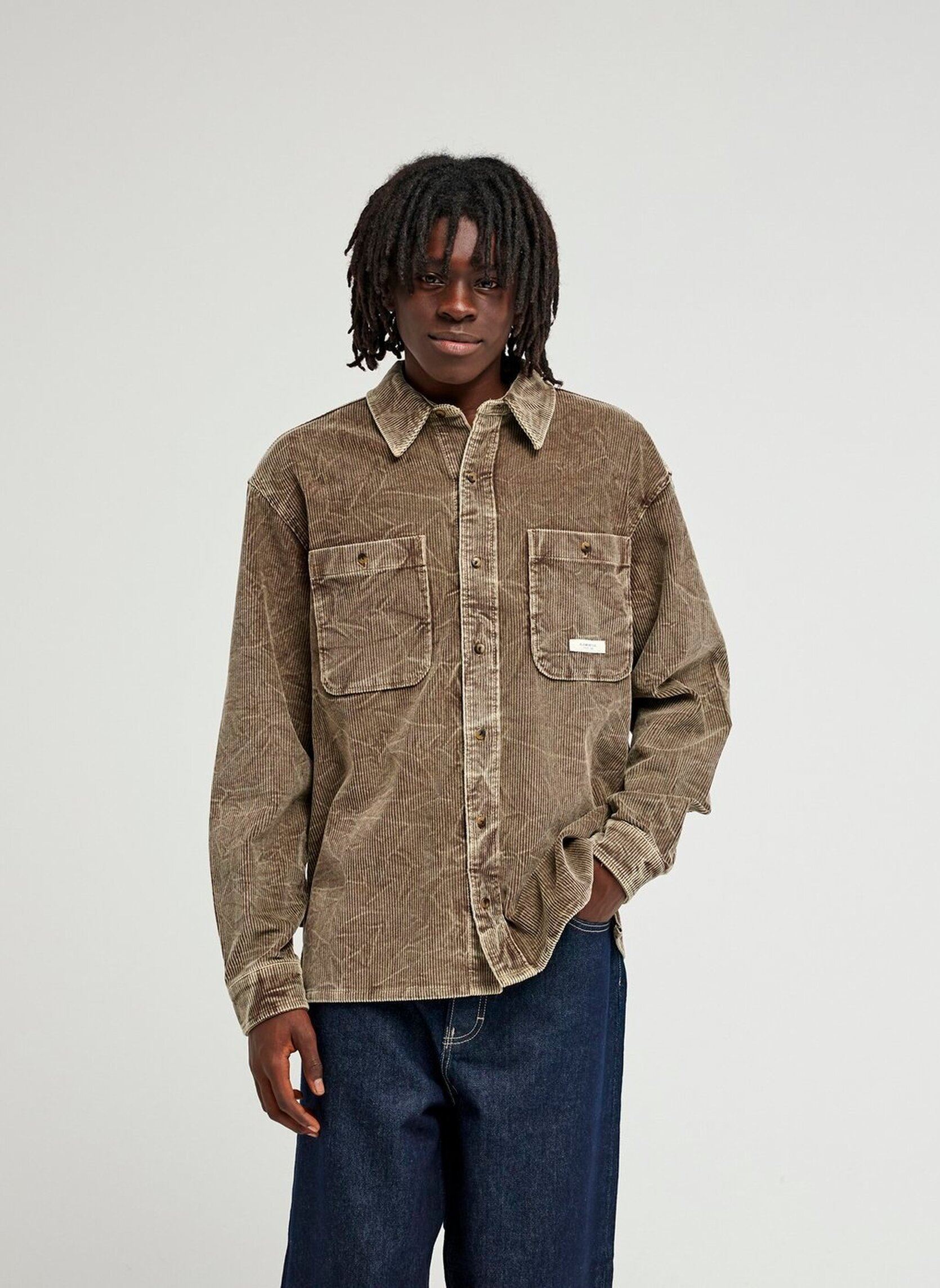 Chemises Rlxwashedcordls homme gris Element Chemises Rlxwashedcordls homme gris STONE GRAY