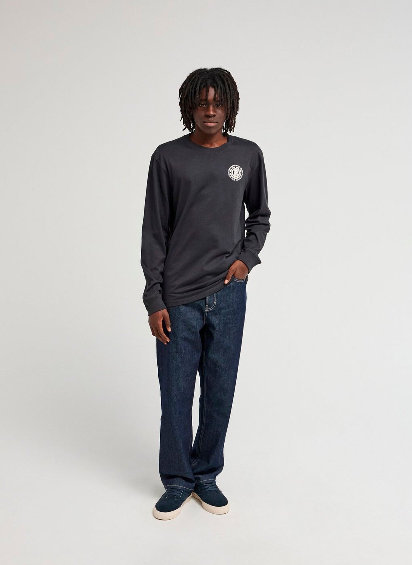 Tee-shirts Seal Bp Ls homme noir Element Tee-shirts Seal Bp Ls homme noir OFF BLACK