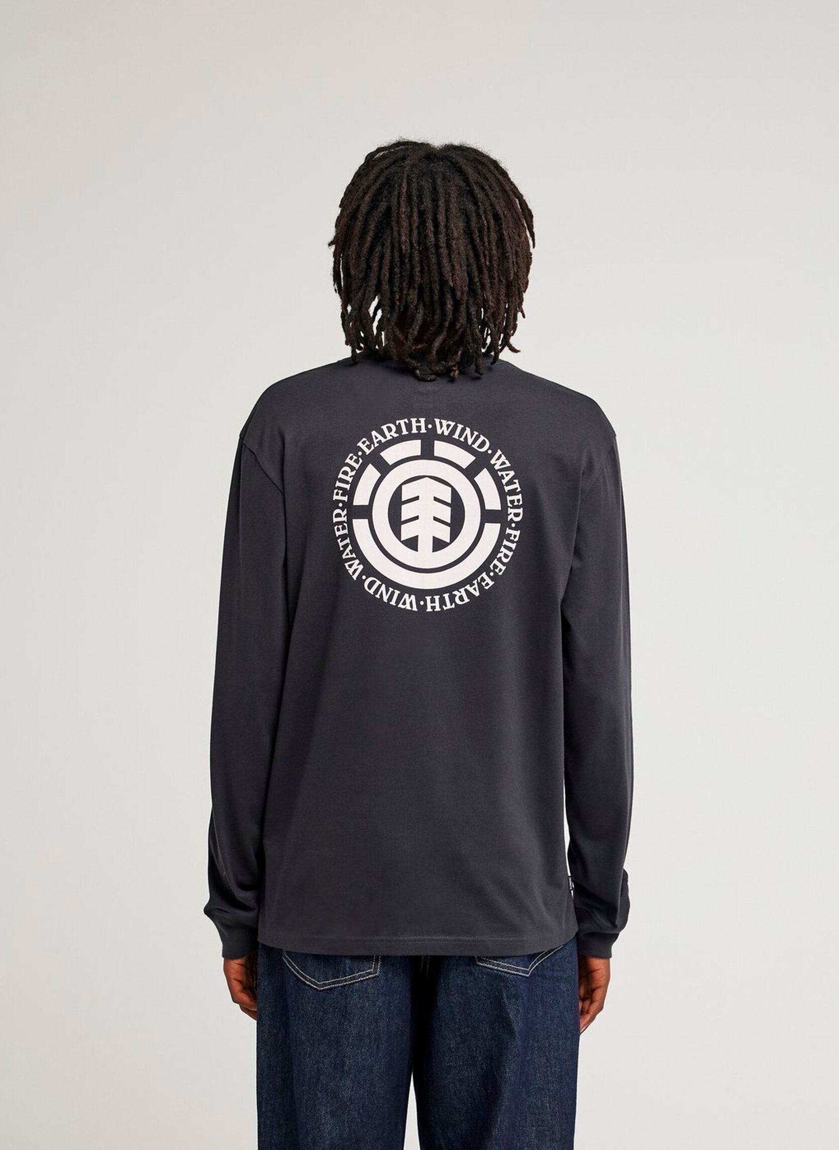 Tee-shirts Seal Bp Ls homme noir Element Tee-shirts Seal Bp Ls homme noir OFF BLACK
