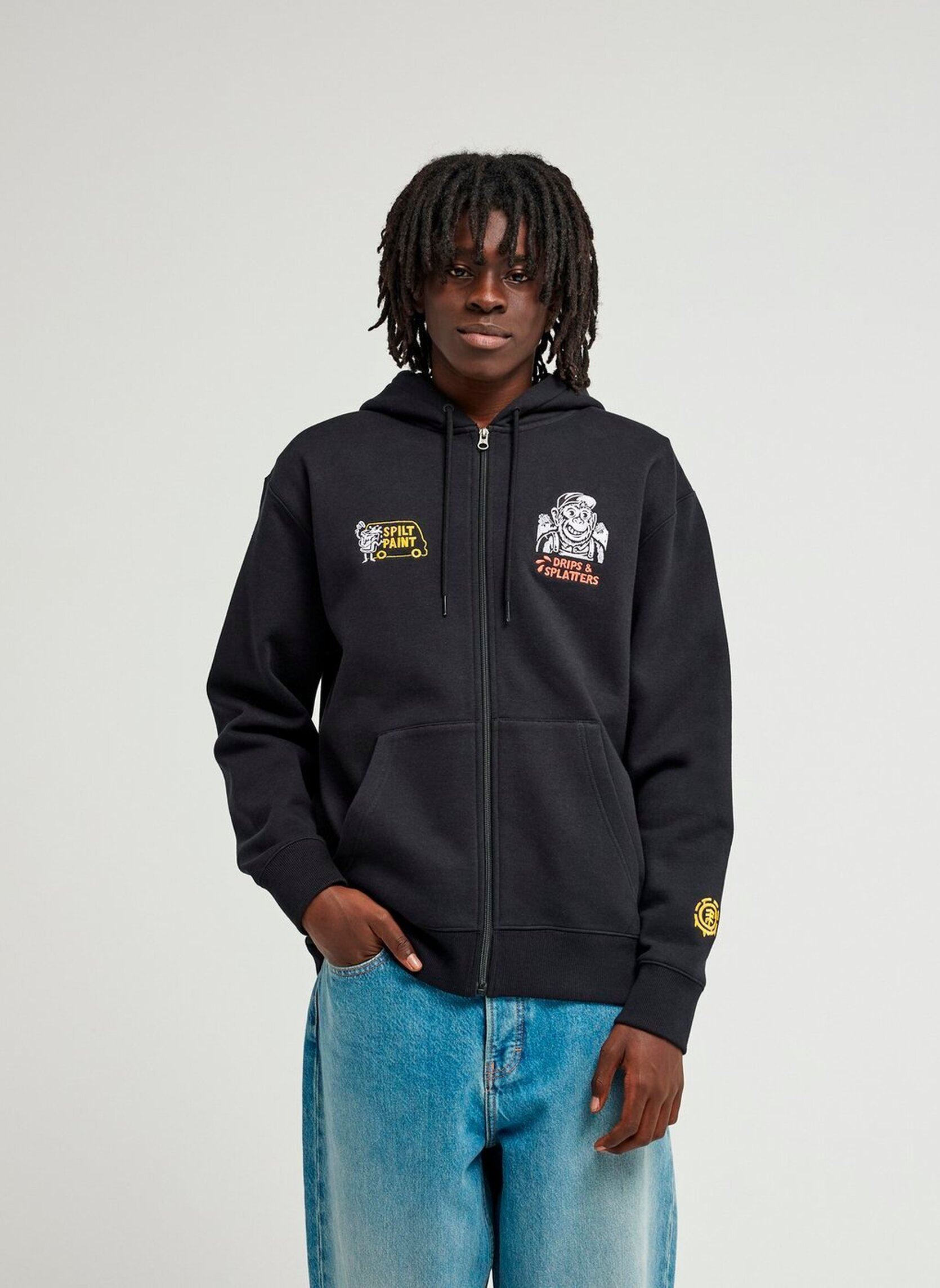 Vestes de survêtement Timber Monkey homme noir Element Vestes de survêtement Timber Monkey homme noir FLINT BLACK