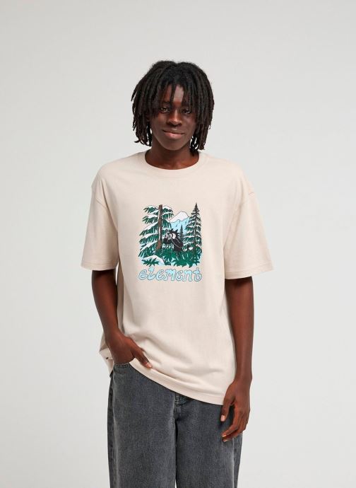 Element Tee-shirts Watching Ss homme beige