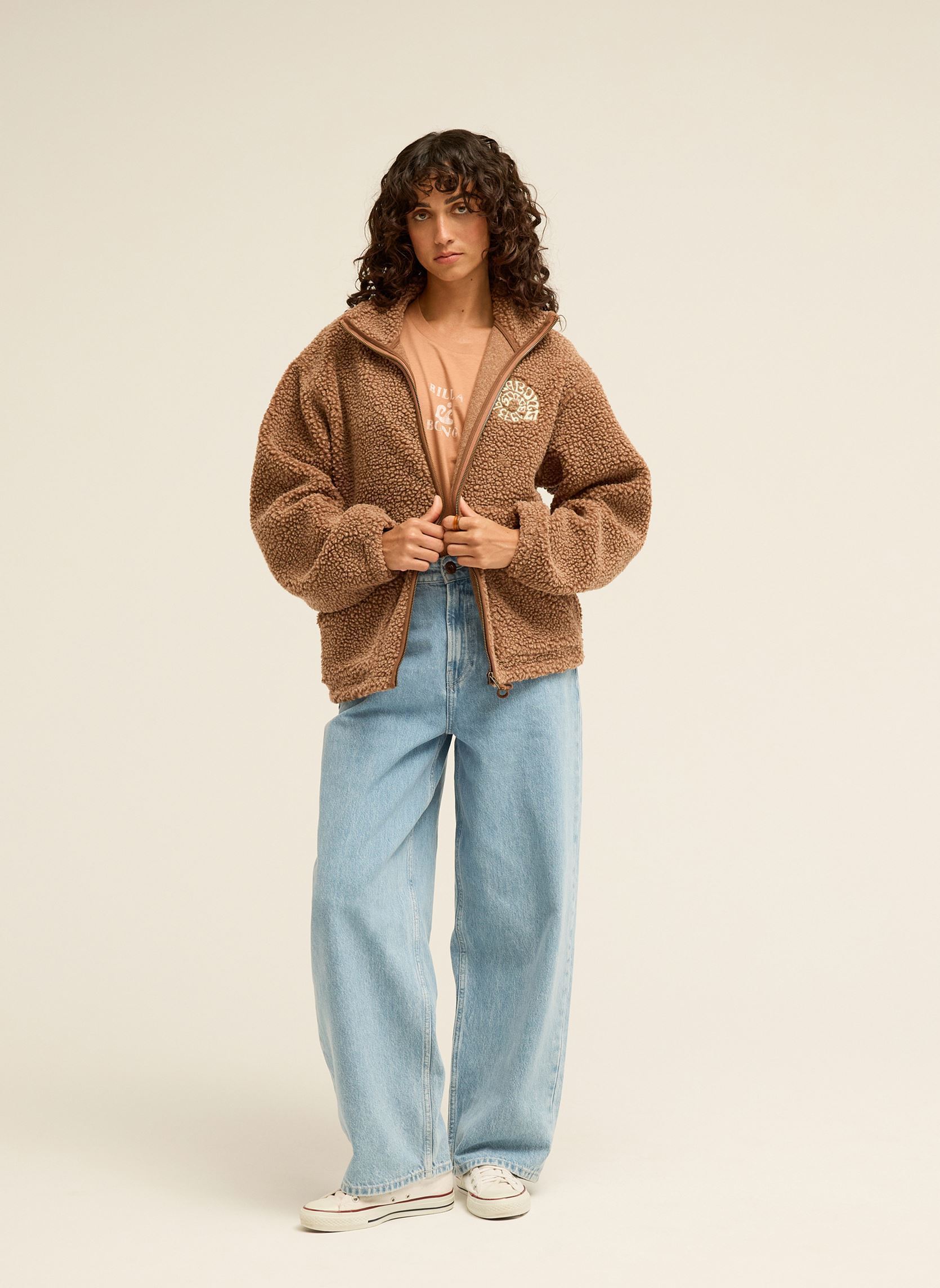 Fleece-Jacken Bring The Light damen braun Billabong Fleece-Jacken Bring The Light damen braun BROWNSTONE
