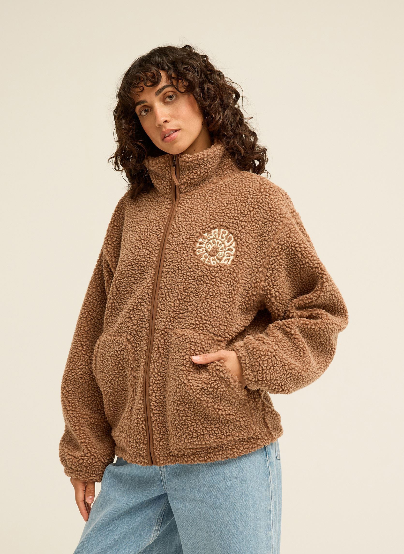 Fleece-Jacken Bring The Light damen braun Billabong Fleece-Jacken Bring The Light damen braun BROWNSTONE