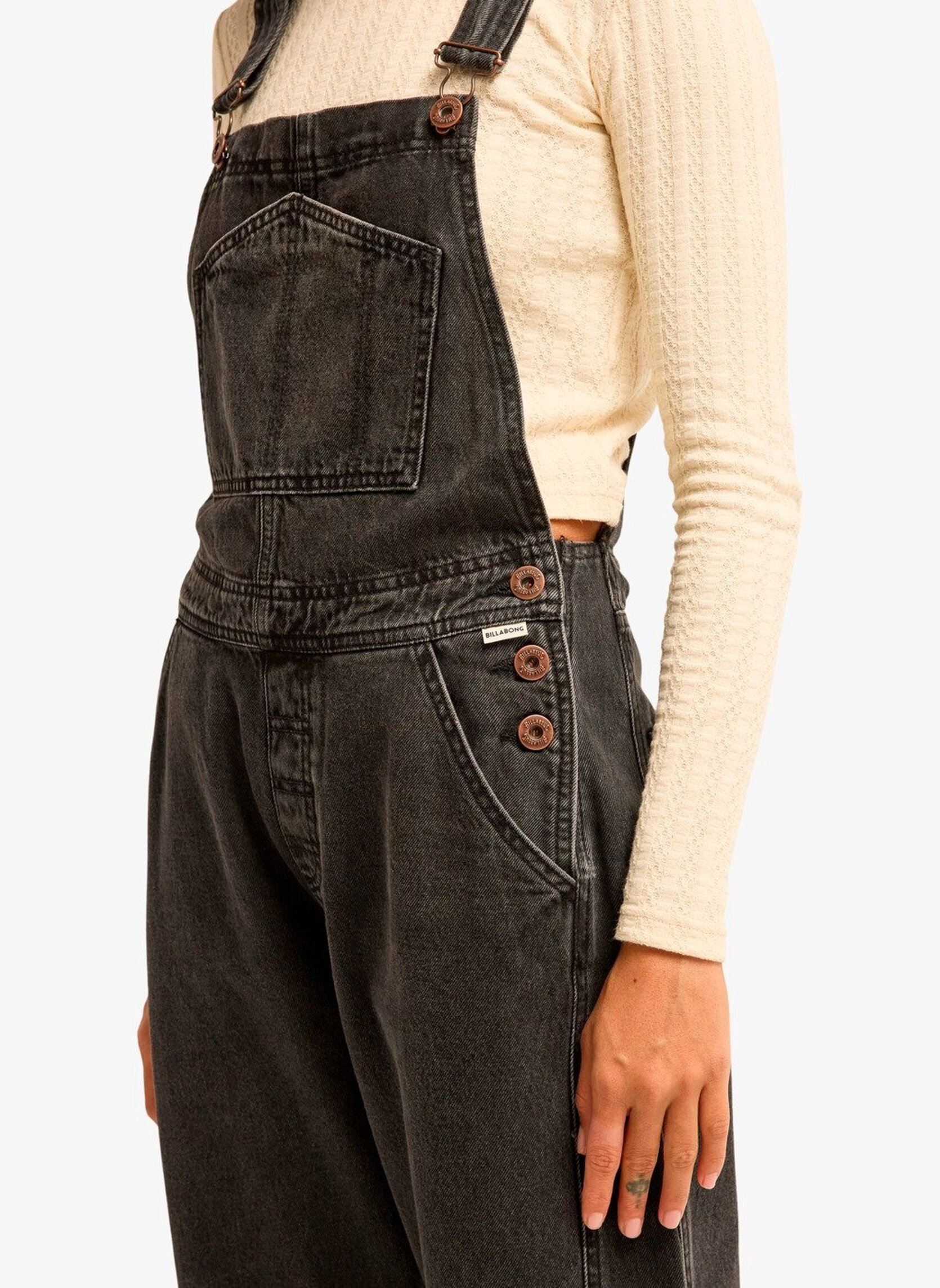 Latzhosen Colorado Denim damen schwarz Billabong Latzhosen Colorado Denim damen schwarz BLACK RINSE