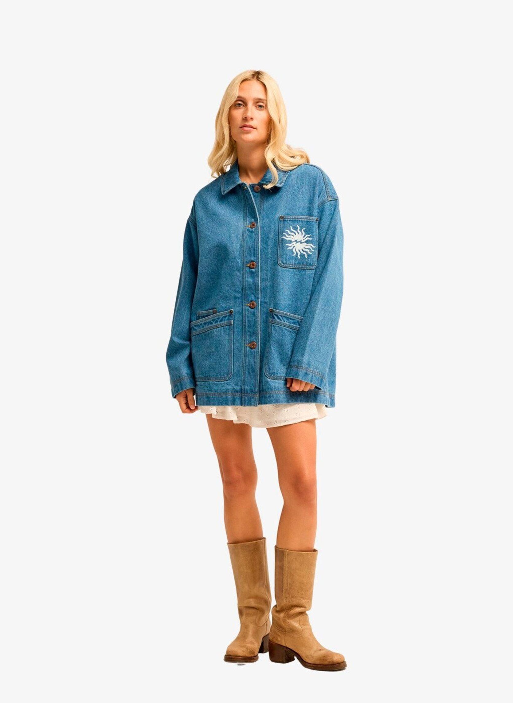 Jacken und Mäntel Denim Shore damen blau Billabong Jacken und Mäntel Denim Shore damen blau BLEACH