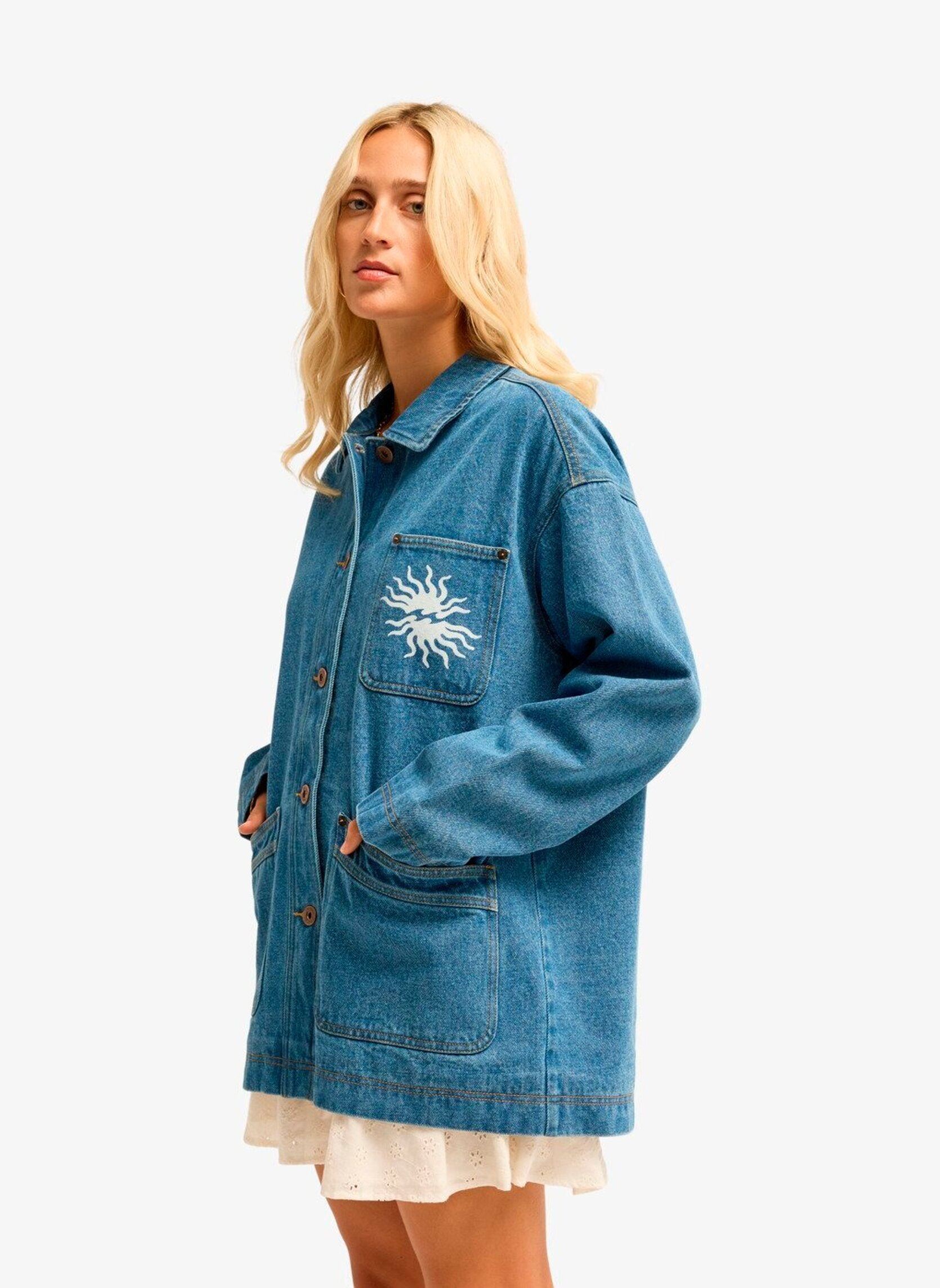 Jacken und Mäntel Denim Shore damen blau Billabong Jacken und Mäntel Denim Shore damen blau BLEACH