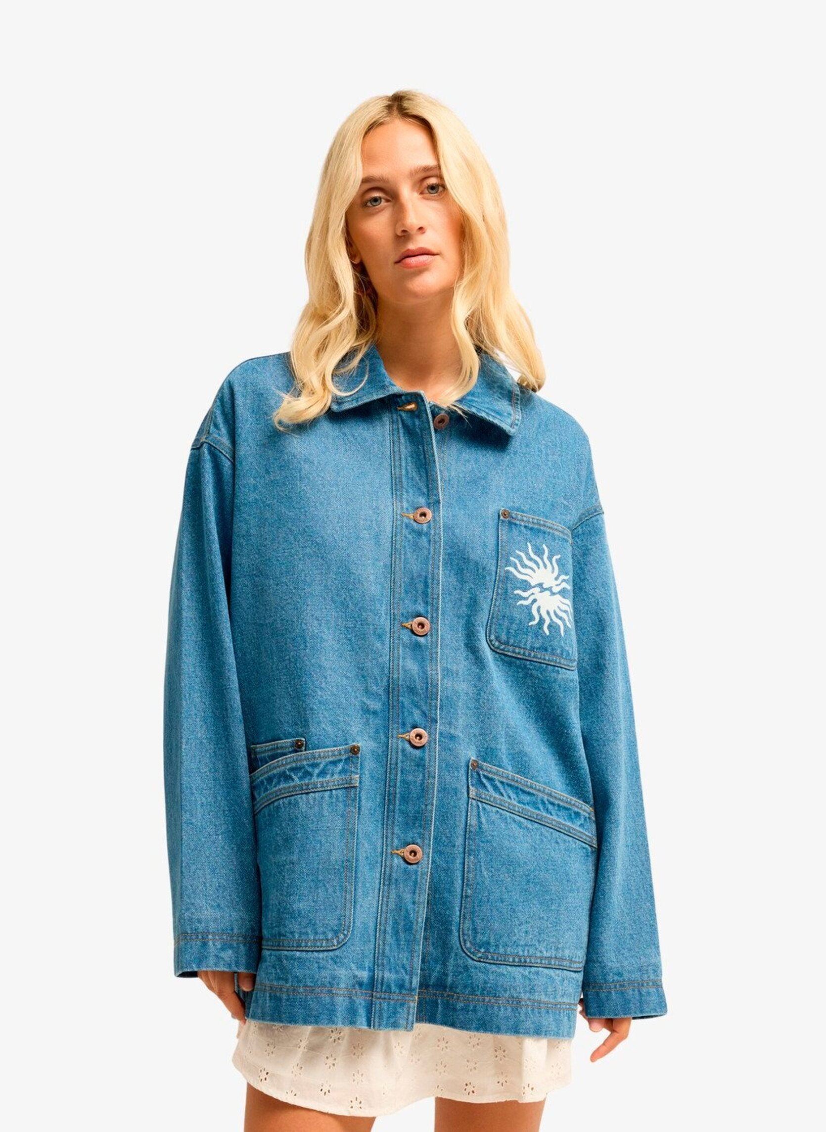 Jacken und Mäntel Denim Shore damen blau Billabong Jacken und Mäntel Denim Shore damen blau BLEACH