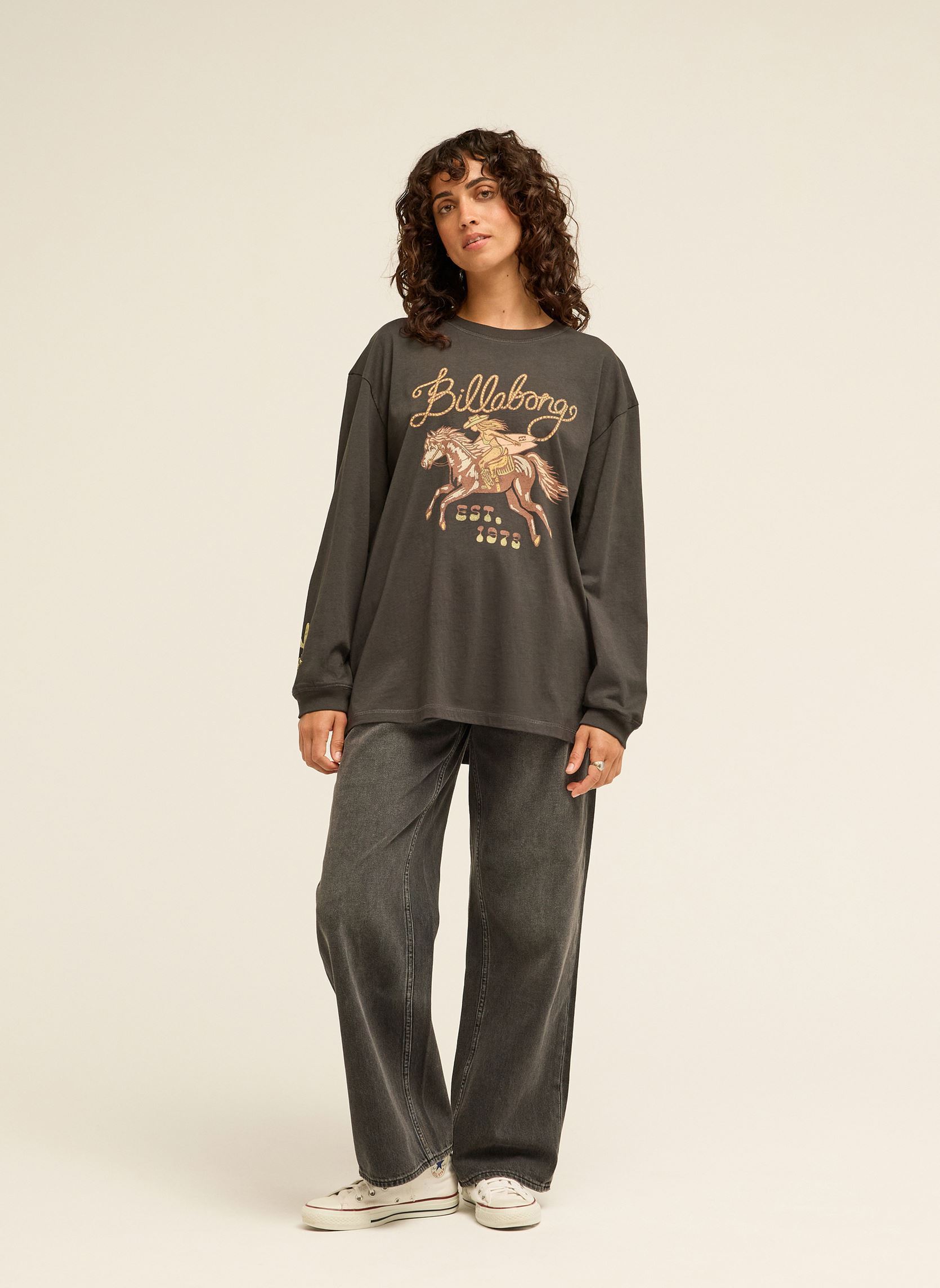 Tee-shirts Familiar Roads femme noir Billabong Tee-shirts Familiar Roads femme noir OFF BLACK