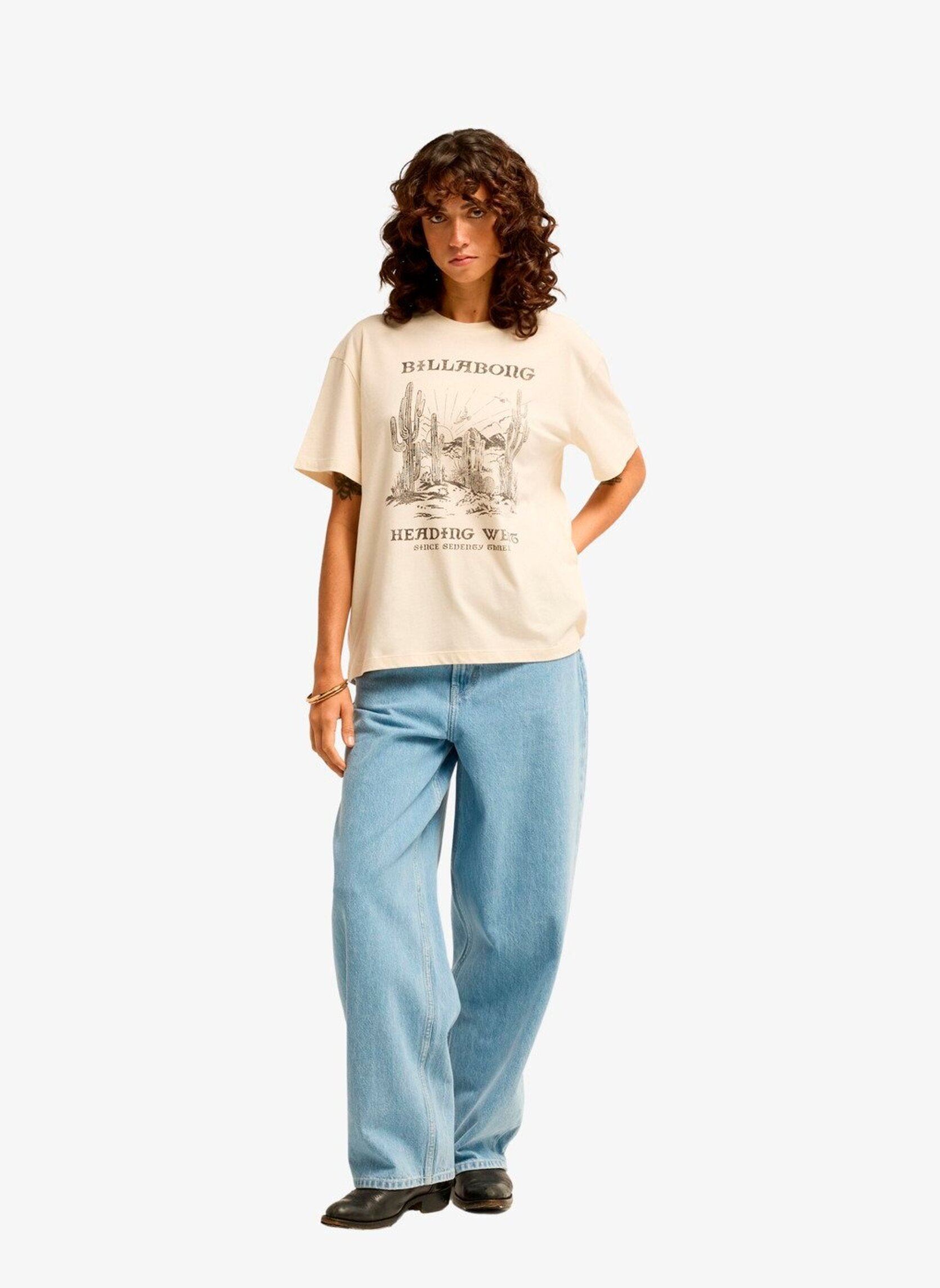 Tee-shirts Heading West femme blanc Billabong Tee-shirts Heading West femme blanc WHITE CAP