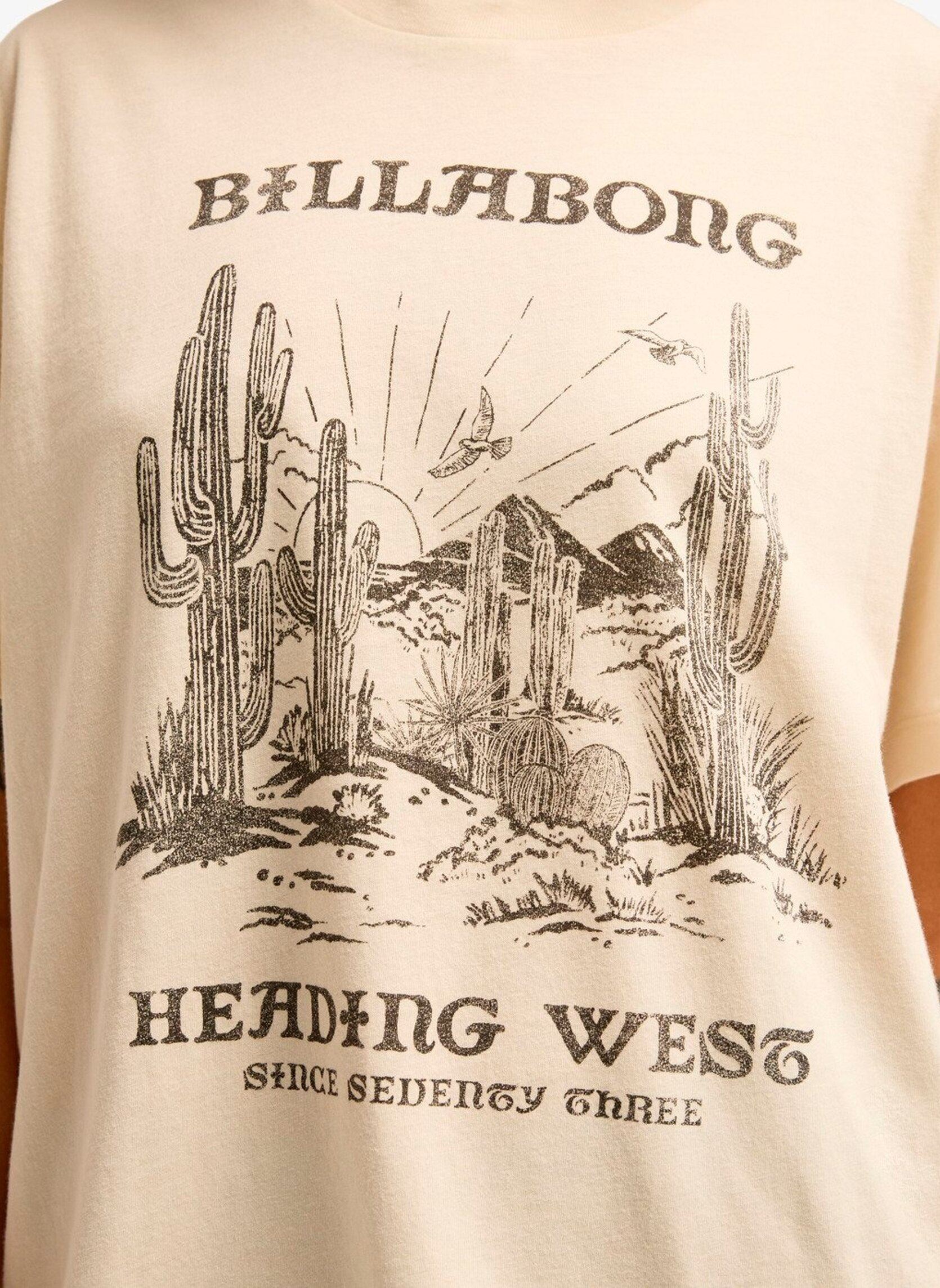 Tee-shirts Heading West femme blanc Billabong Tee-shirts Heading West femme blanc WHITE CAP