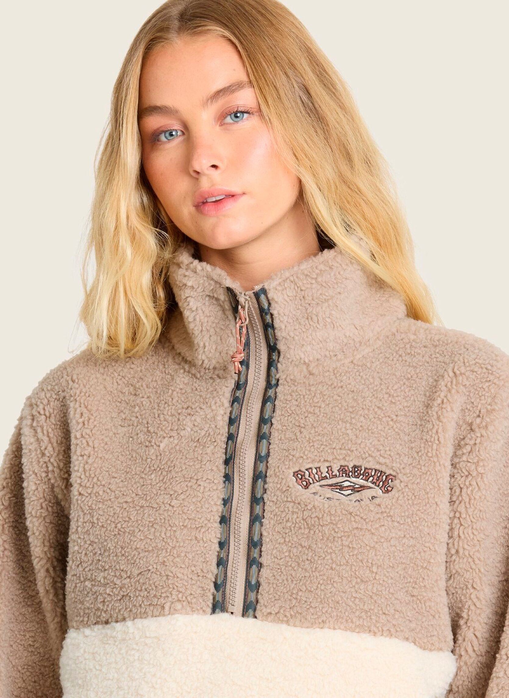 Fleece-Jacken Horizon Sherpa damen beige Billabong Fleece-Jacken Horizon Sherpa damen beige COBBLESTONE
