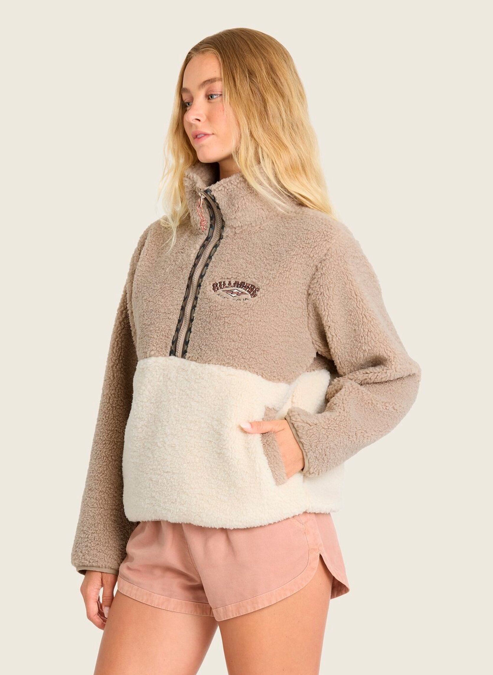 Fleece-Jacken Horizon Sherpa damen beige Billabong Fleece-Jacken Horizon Sherpa damen beige COBBLESTONE