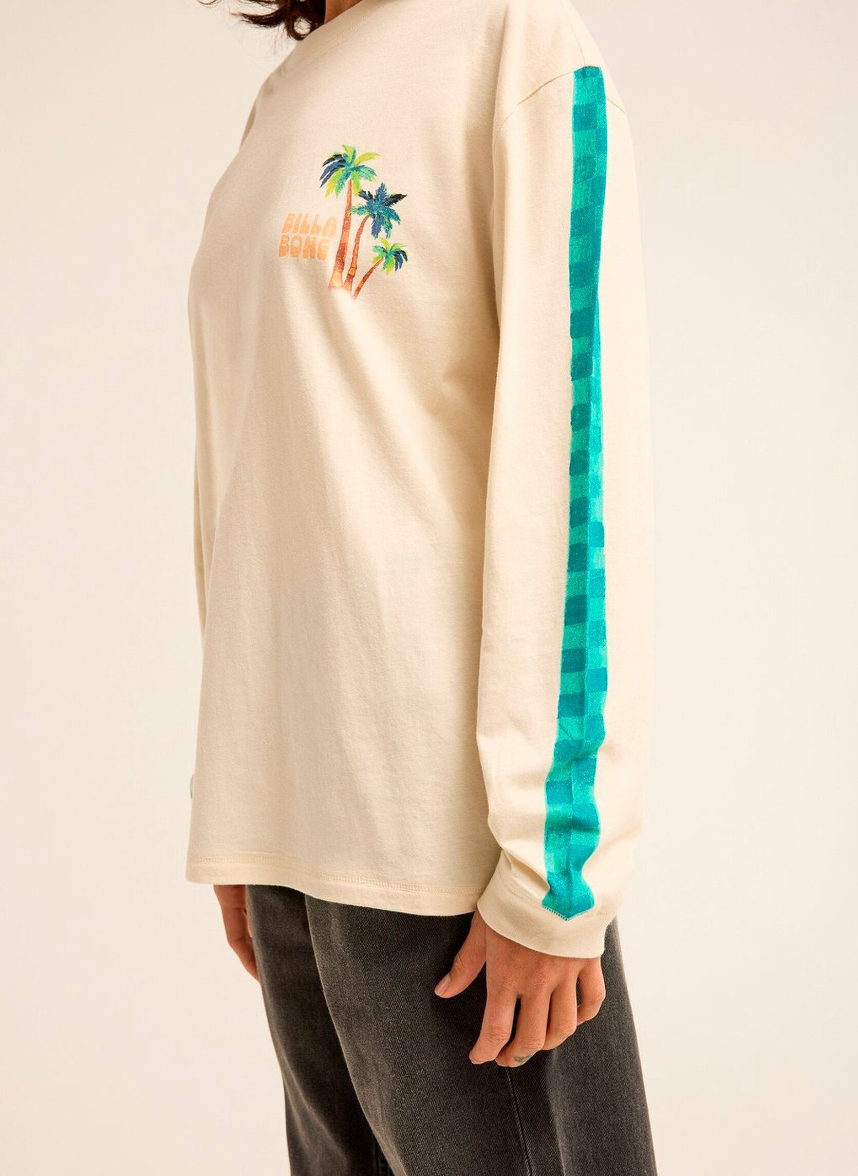 Tee-shirts On Vacay Ls femme blanc Billabong Tee-shirts On Vacay Ls femme blanc WHITE CAP