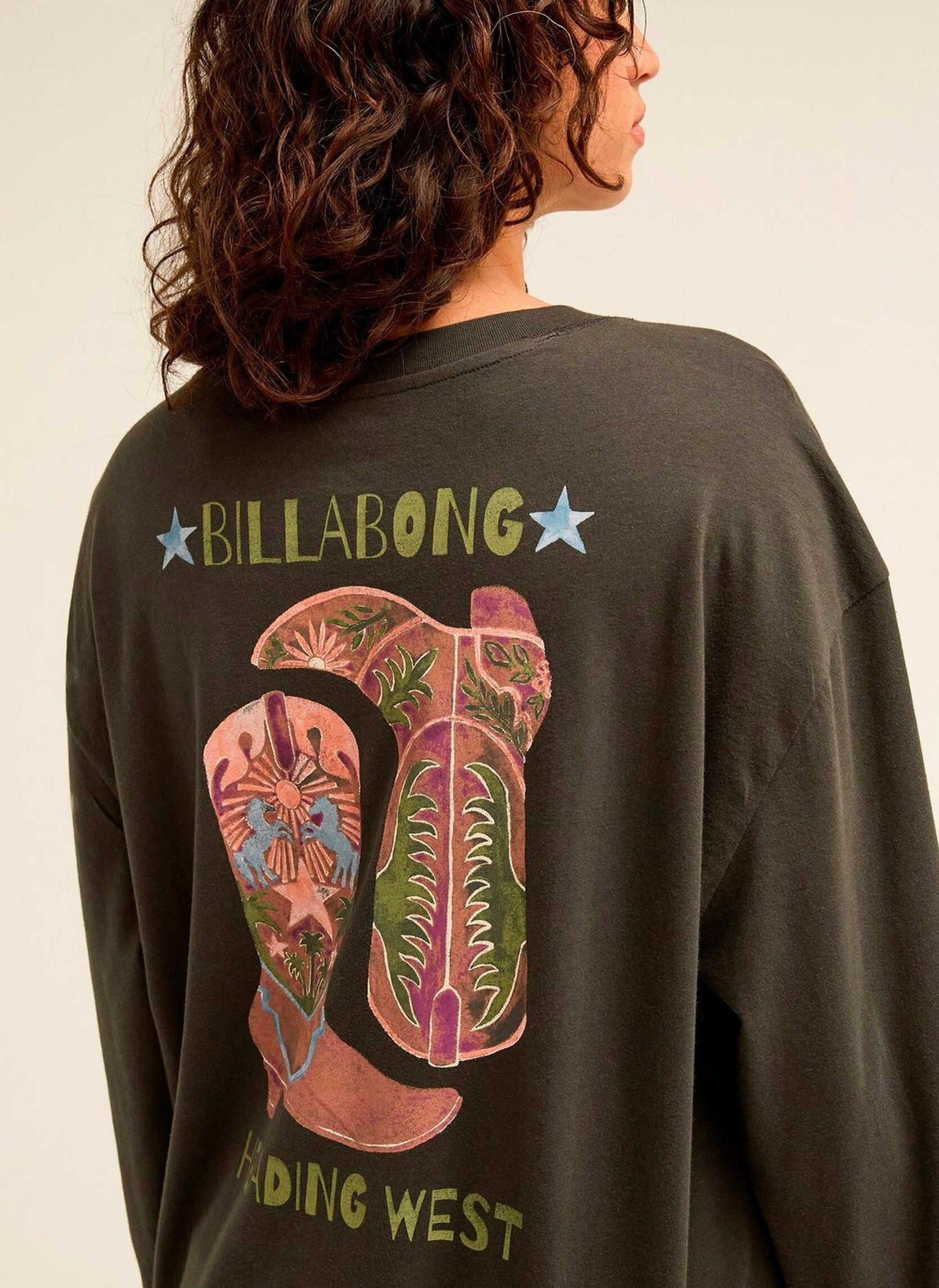 Tee-shirts Rinding West Ls femme noir Billabong Tee-shirts Rinding West Ls femme noir OFF BLACK