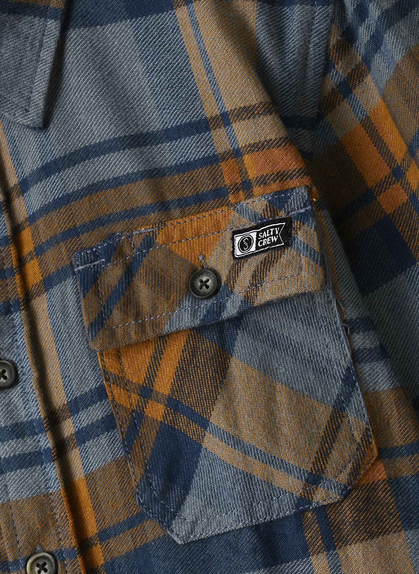 Hemden Daybreak Boys Flannel K jongens blauw Salty Crew Hemden Daybreak Boys Flannel K jongens blauw WASHED GREEN