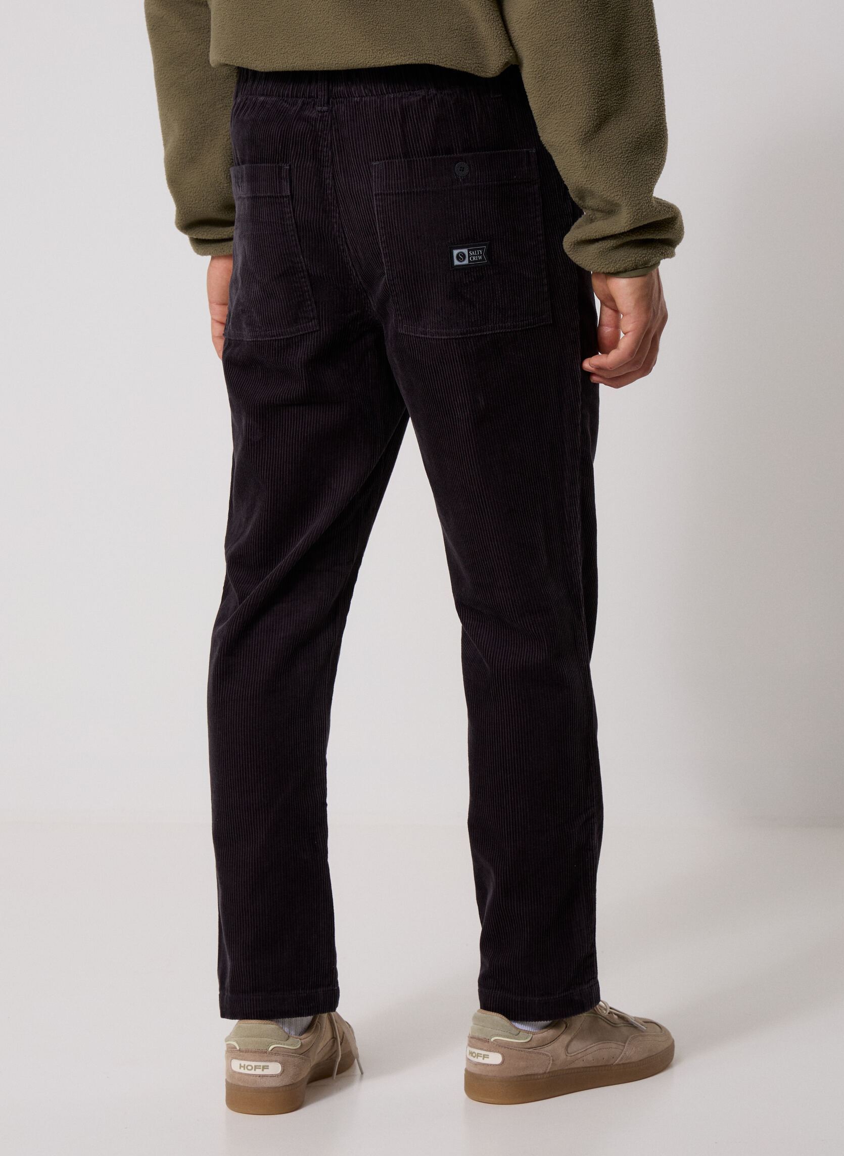 Pantalons droits Cruiser Cord Pants homme noir Salty Crew Pantalons droits Cruiser Cord Pants homme noir PHANTOM