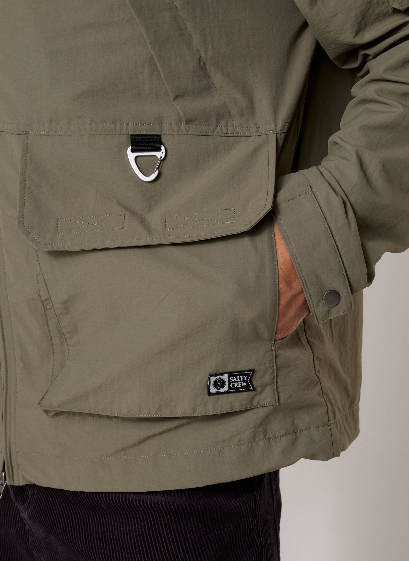 Blousons Drift Parka homme kaki Salty Crew Blousons Drift Parka homme kaki DUSTY OLIVE