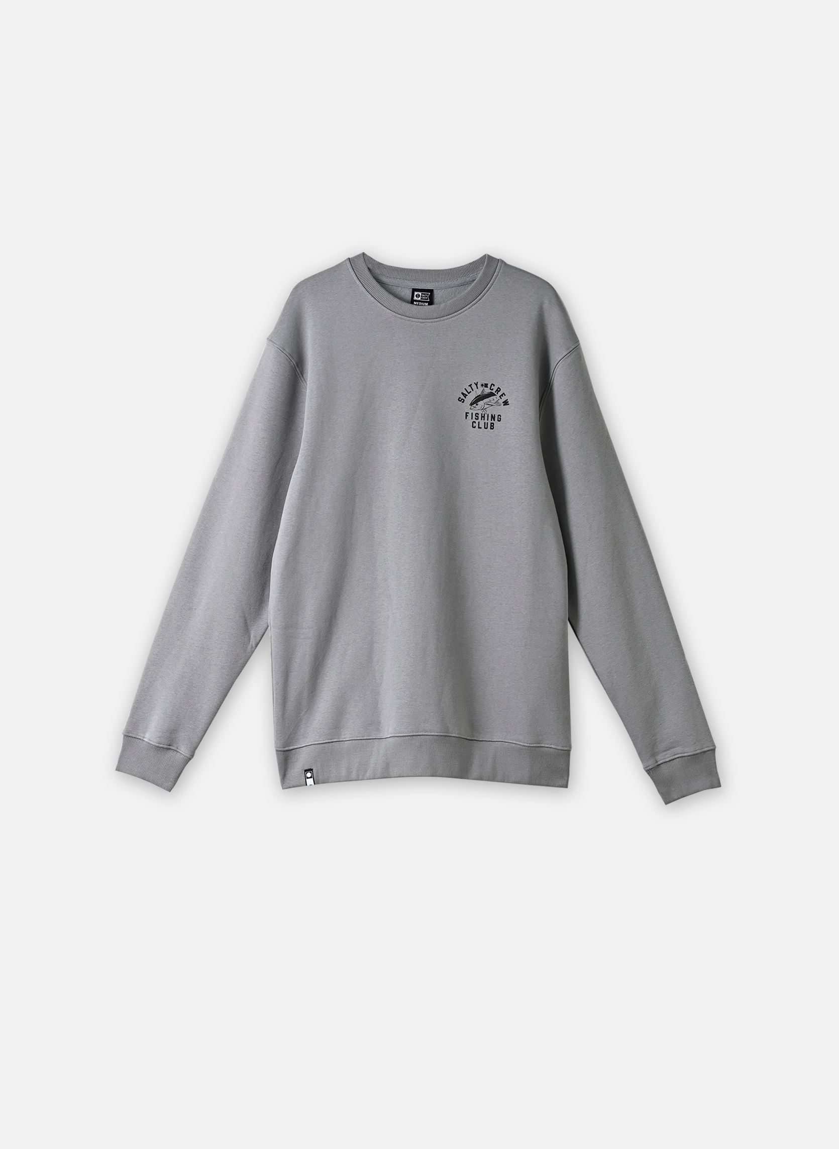 Sweats Fishing Club Crew homme gris Salty Crew Sweats Fishing Club Crew homme gris SHARK SKIN