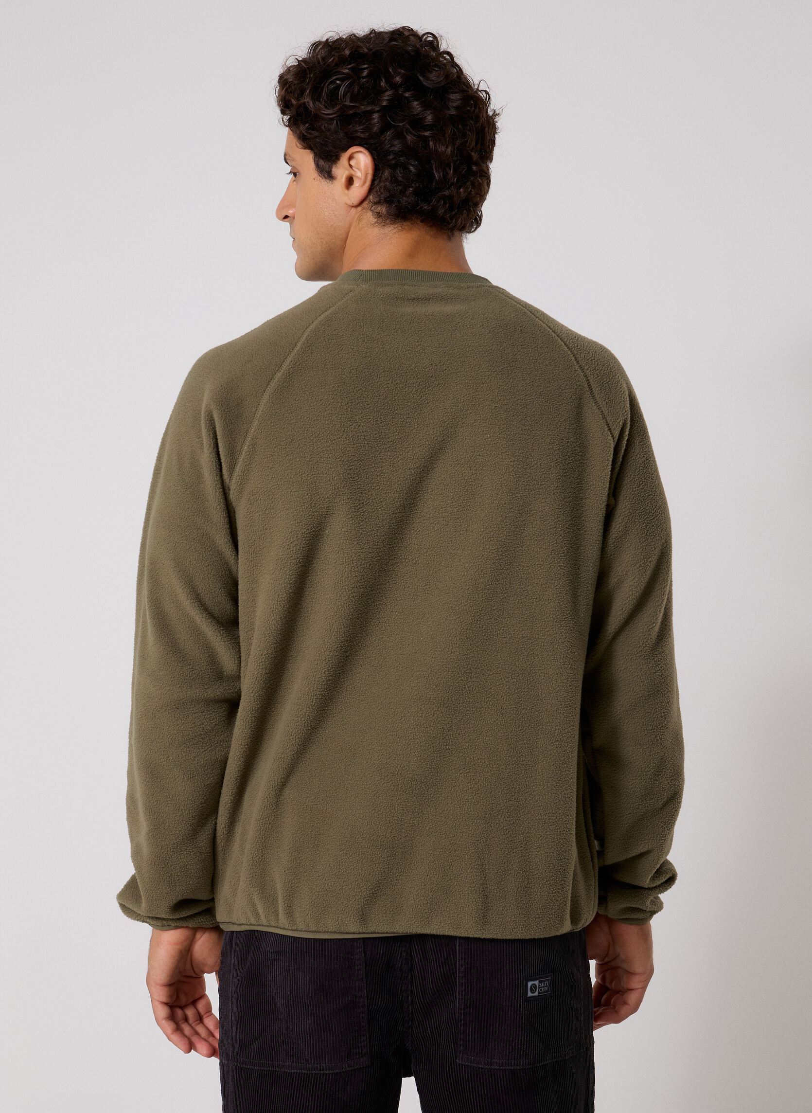 Fleece truien Reel Polar Crew heren khaki Salty Crew Fleece truien Reel Polar Crew heren khaki DUSTY OLIVE