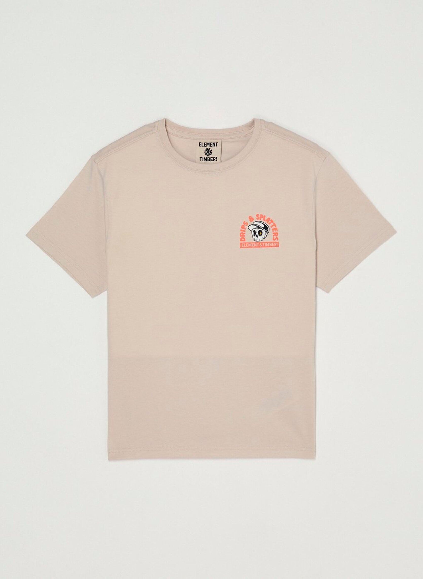 Tee-shirts Drips Ss Y garçon beige Element Tee-shirts Drips Ss Y garçon beige OAT MILK