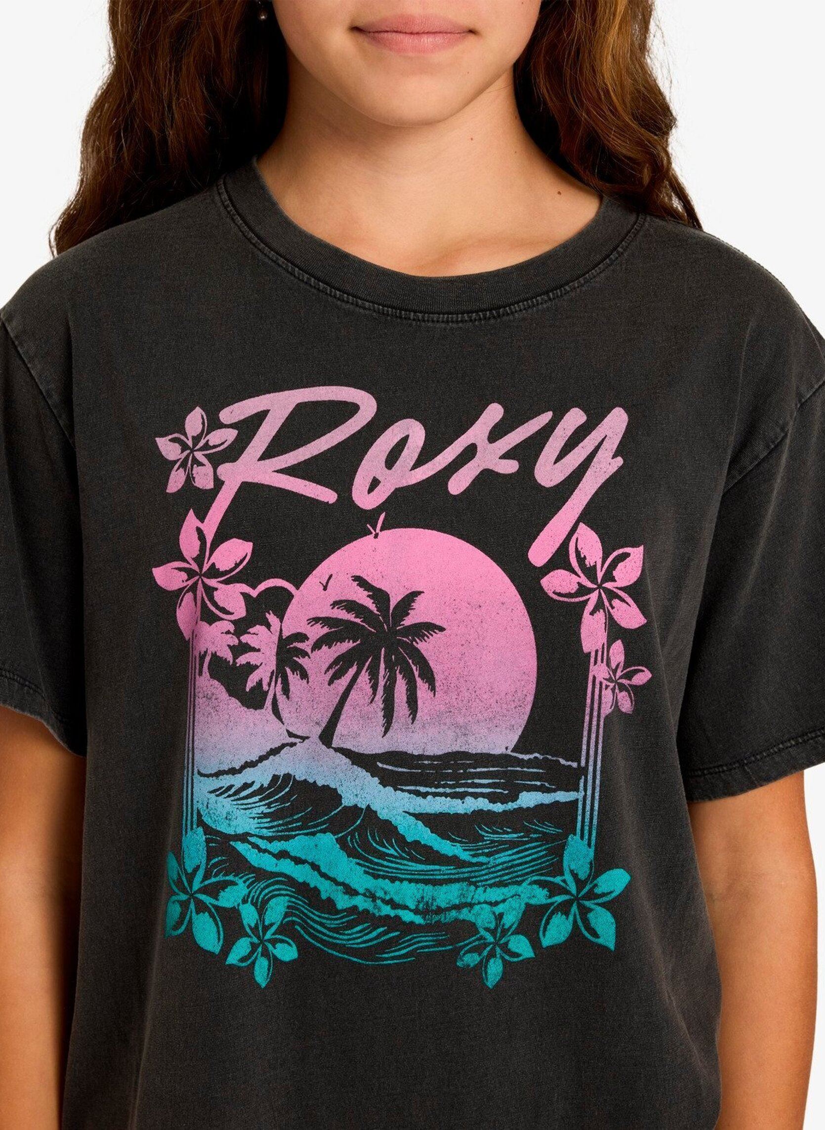 Tee-shirts Eveoversize Washed Y fille marron Roxy Tee-shirts Eveoversize Washed Y fille marron ANTHRACITE