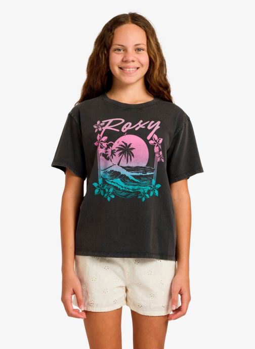 Roxy Tee-shirts Eveoversize Washed Y fille marron