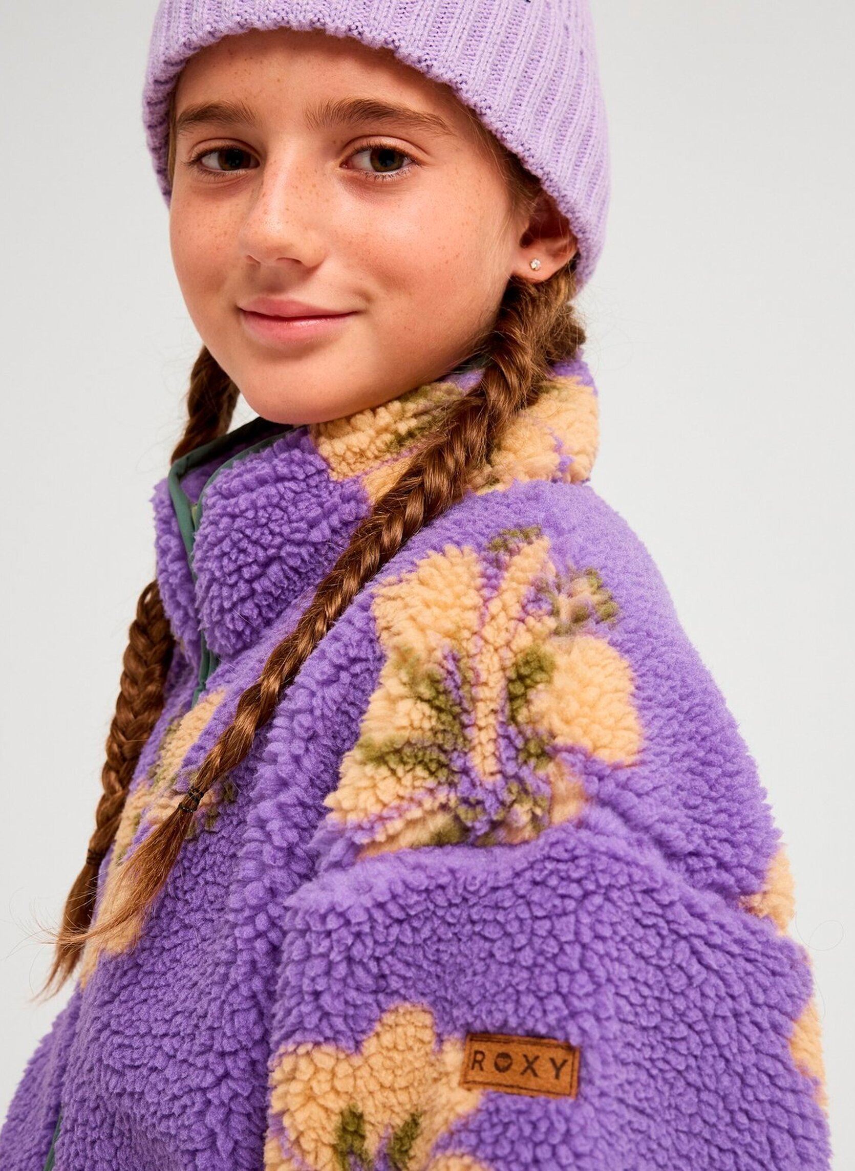 Fleece truien Like Electricity Y meisjes paars Roxy Fleece truien Like Electricity Y meisjes paars DAHLIA PURPLE BOLD HIBI