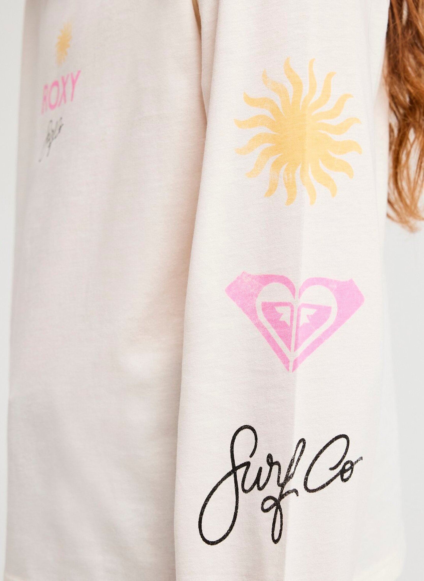 Tee-shirts Orchidregular L fille blanc Roxy Tee-shirts Orchidregular L fille blanc COCONUT MILK