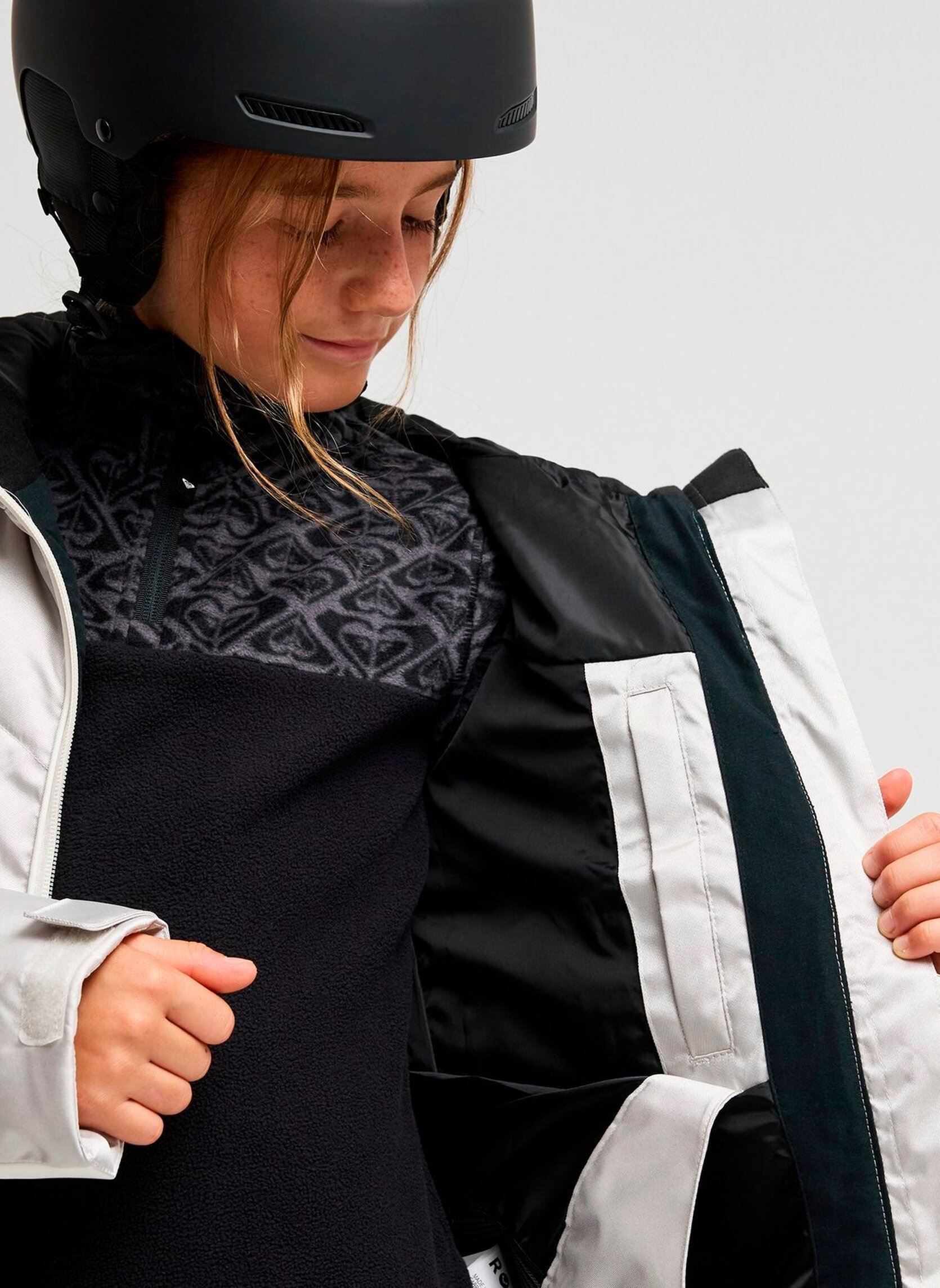 Doudounes Snowdrift Y fille gris Roxy Doudounes Snowdrift Y fille gris SILVER