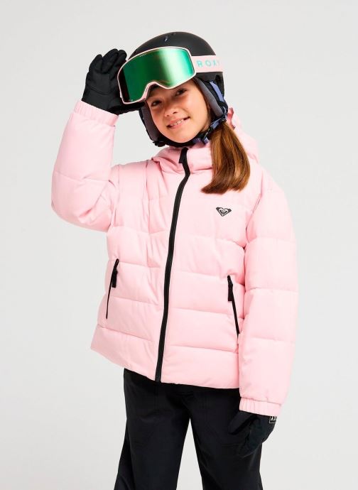 Roxy Doudounes Snowyhillpuffy Y fille rose