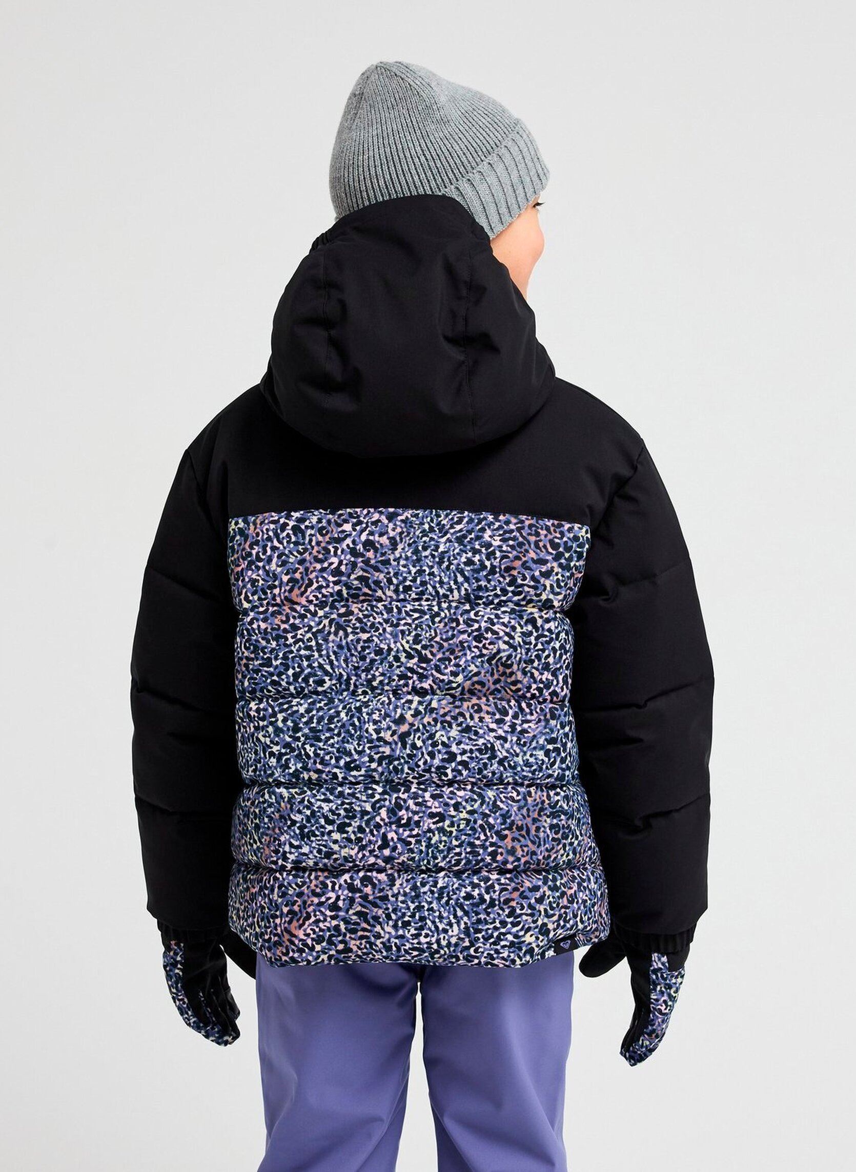 Doudounes Snowyhillpuffy Y fille noir Roxy Doudounes Snowyhillpuffy Y fille noir TRUE BLACK WILDIN OUT RG