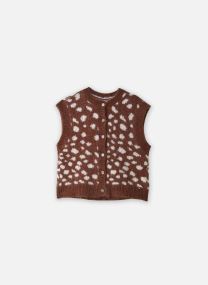 Strickjacken und Westen Adola damen braun Des Petits Hauts Strickjacken und Westen Adola damen braun JACQUARD FAON