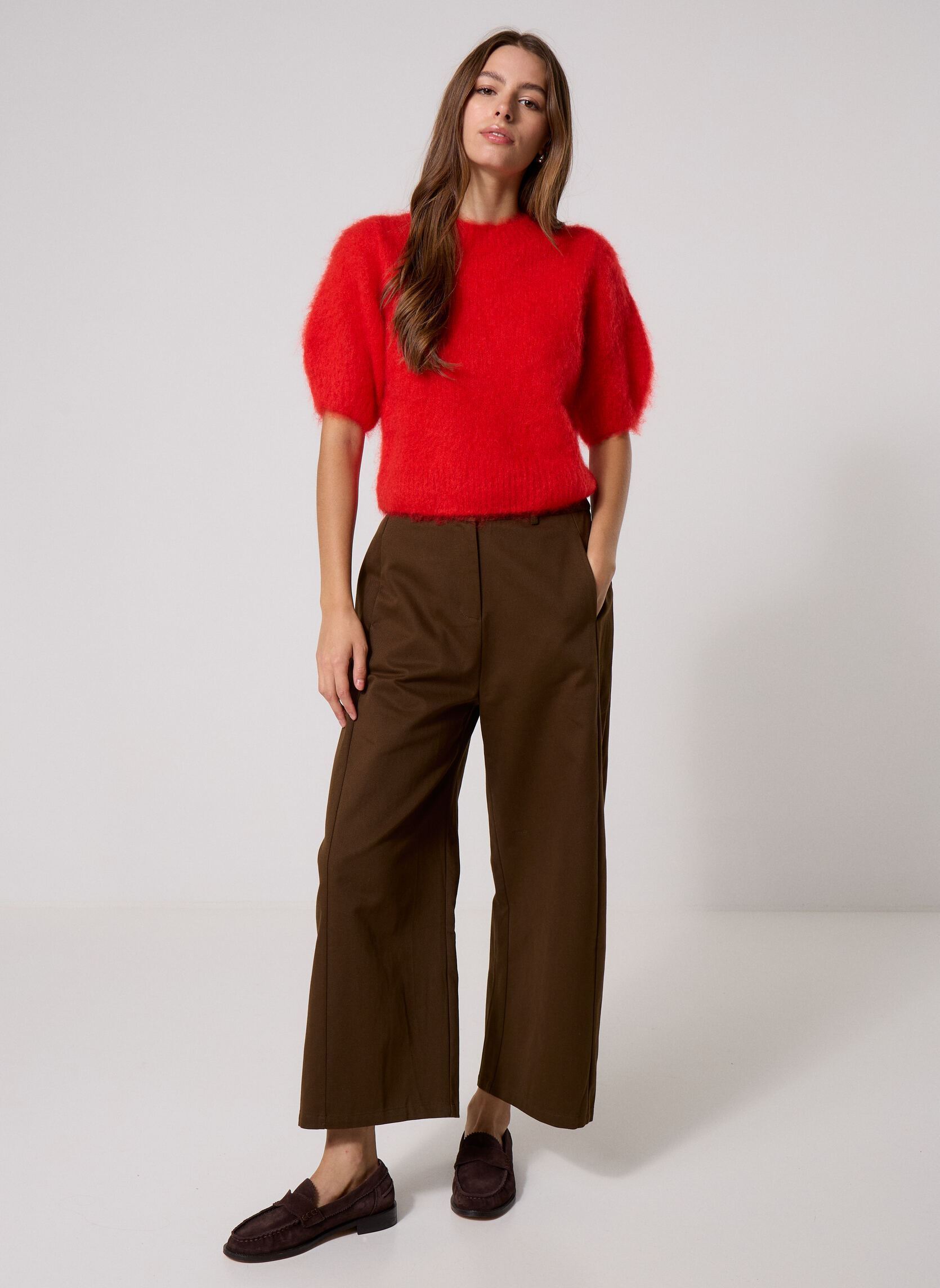 Truien Alexa dames rood Des Petits Hauts Truien Alexa dames rood ROUGE