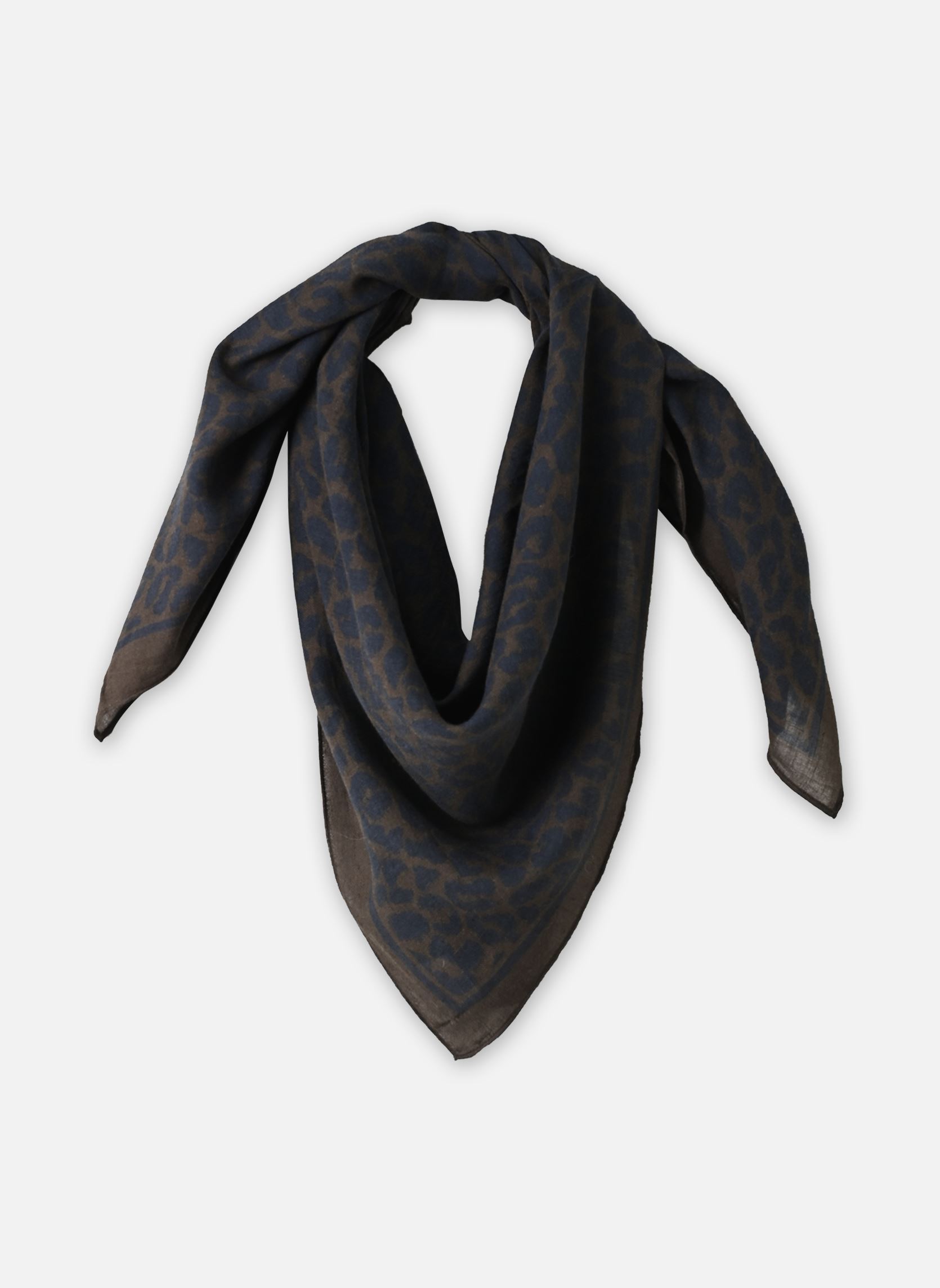 Schals und Tücher Neon damen marineblau Des Petits Hauts Schals und Tücher Neon damen marineblau LEOPARD