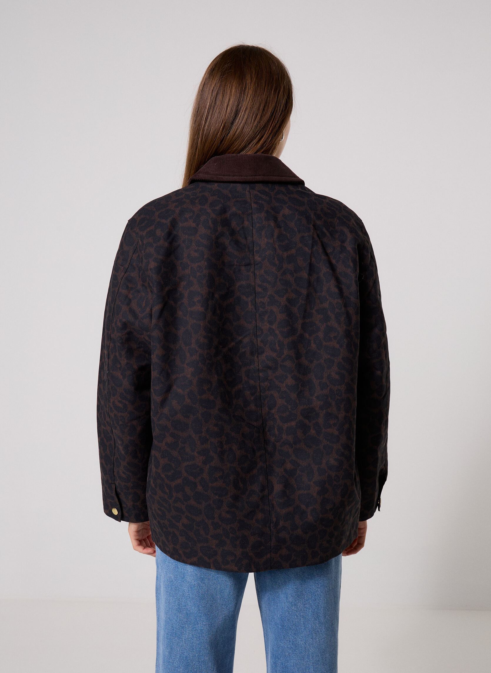 Manteaux Yolanda femme marron Des Petits Hauts Manteaux Yolanda femme marron LEOPARD