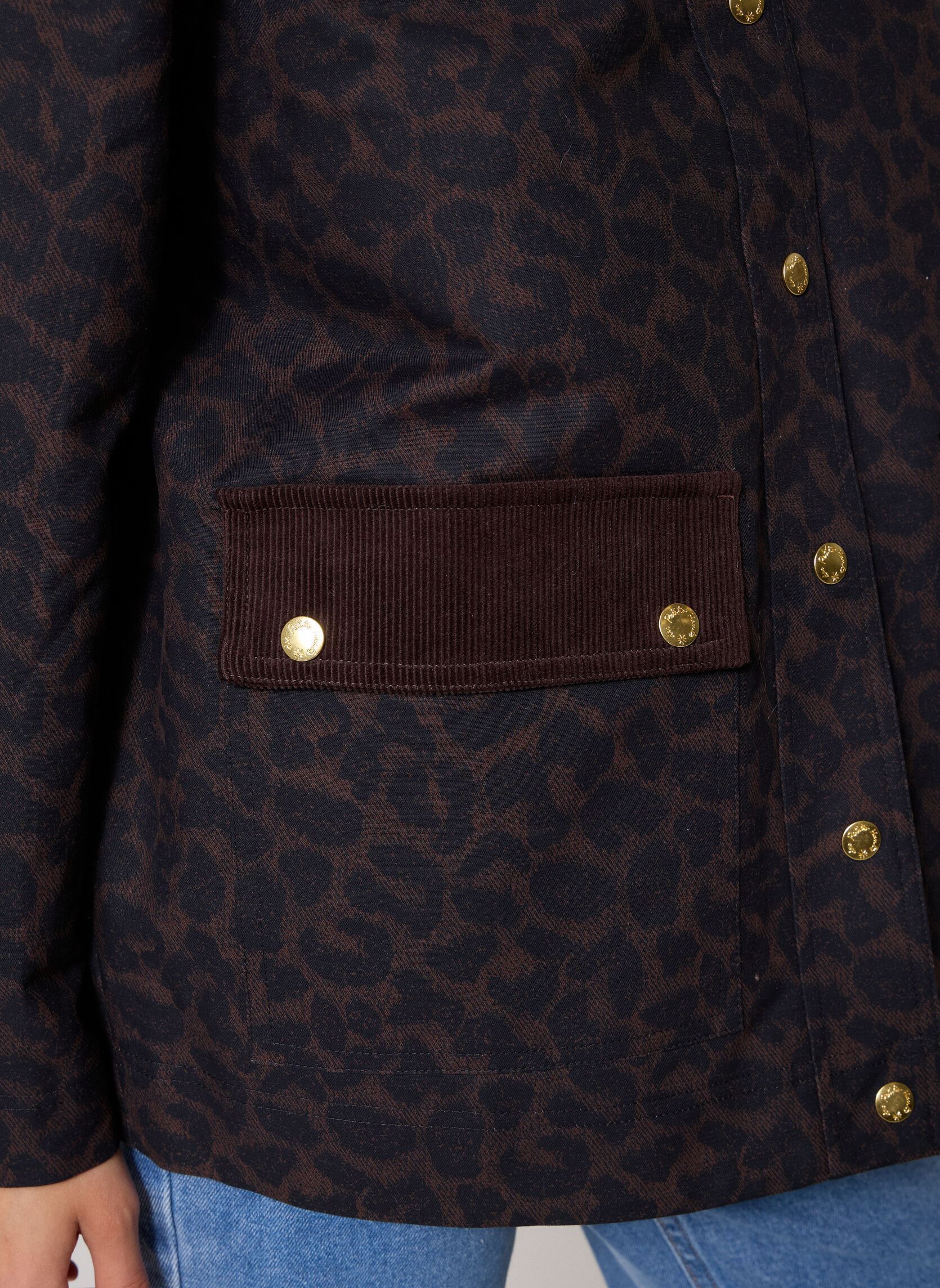 Manteaux Yolanda femme marron Des Petits Hauts Manteaux Yolanda femme marron LEOPARD