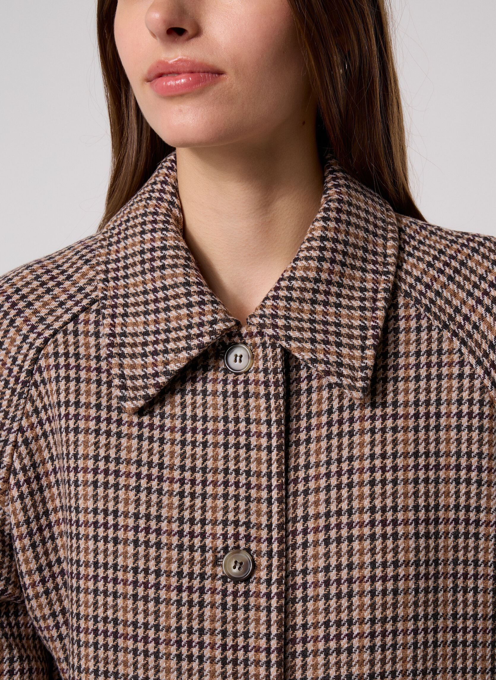 Manteaux Yonique femme marron Des Petits Hauts Manteaux Yonique femme marron CARREAU GRAND PA