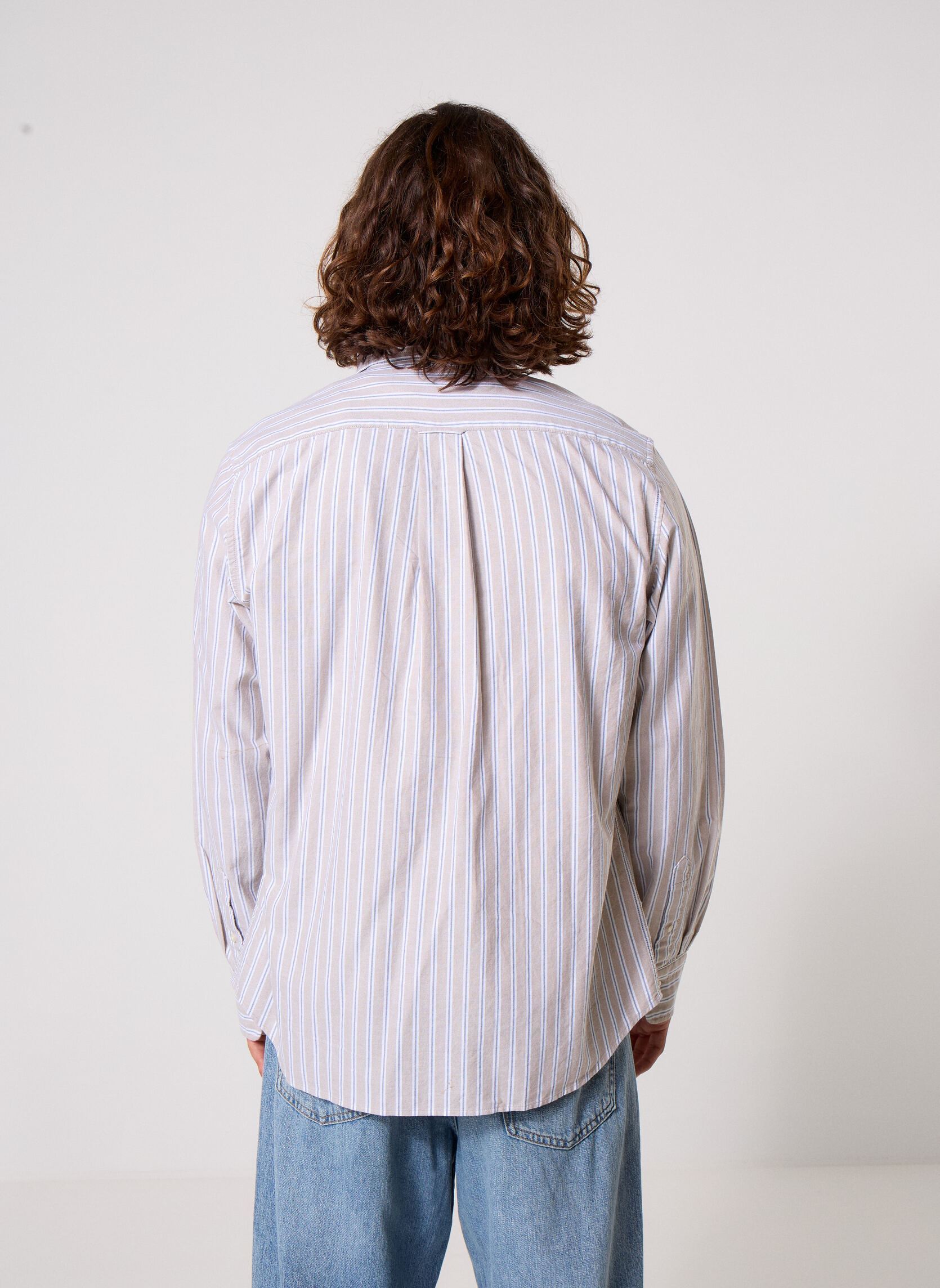 Chemises Reg Classic Oxford Stripe Shirt homme beige GANT Chemises Reg Classic Oxford Stripe Shirt homme beige LIGHT TAUPE